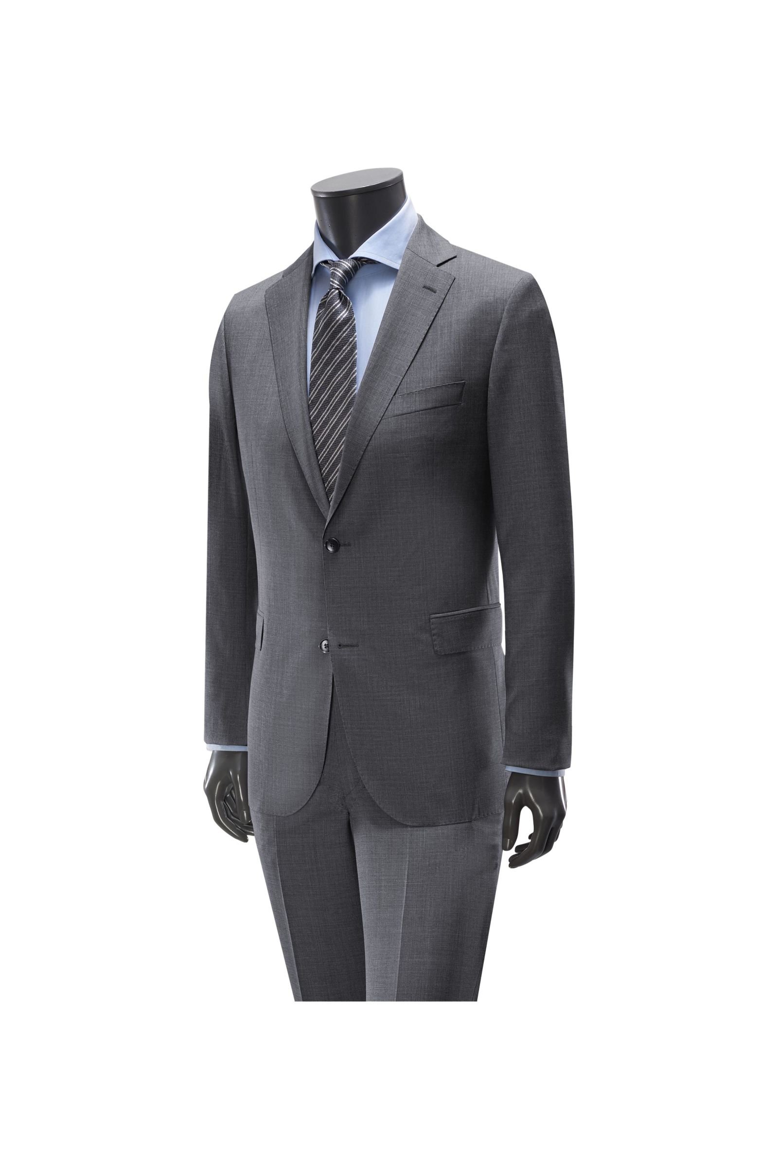 Suit dark grey checked