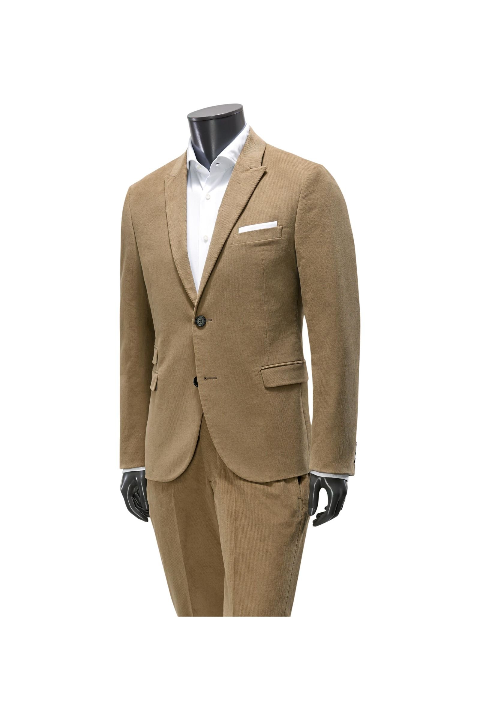 Corduroy suit light brown