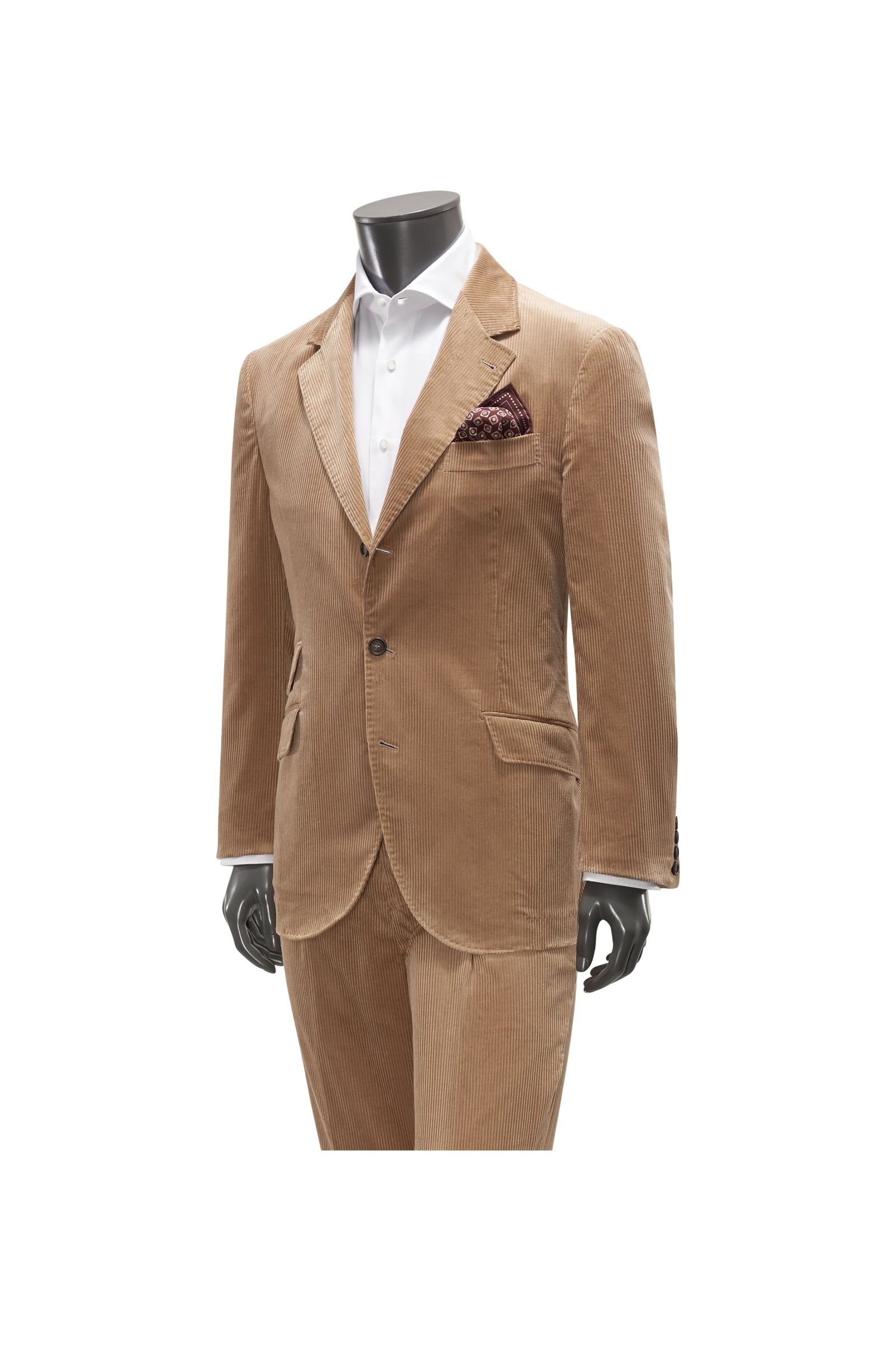 Corduroy suit light brown
