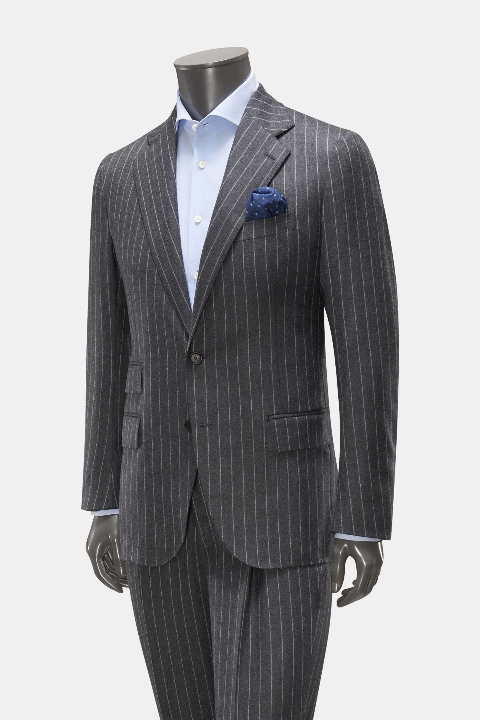 Suit 'Riviera' dark grey striped