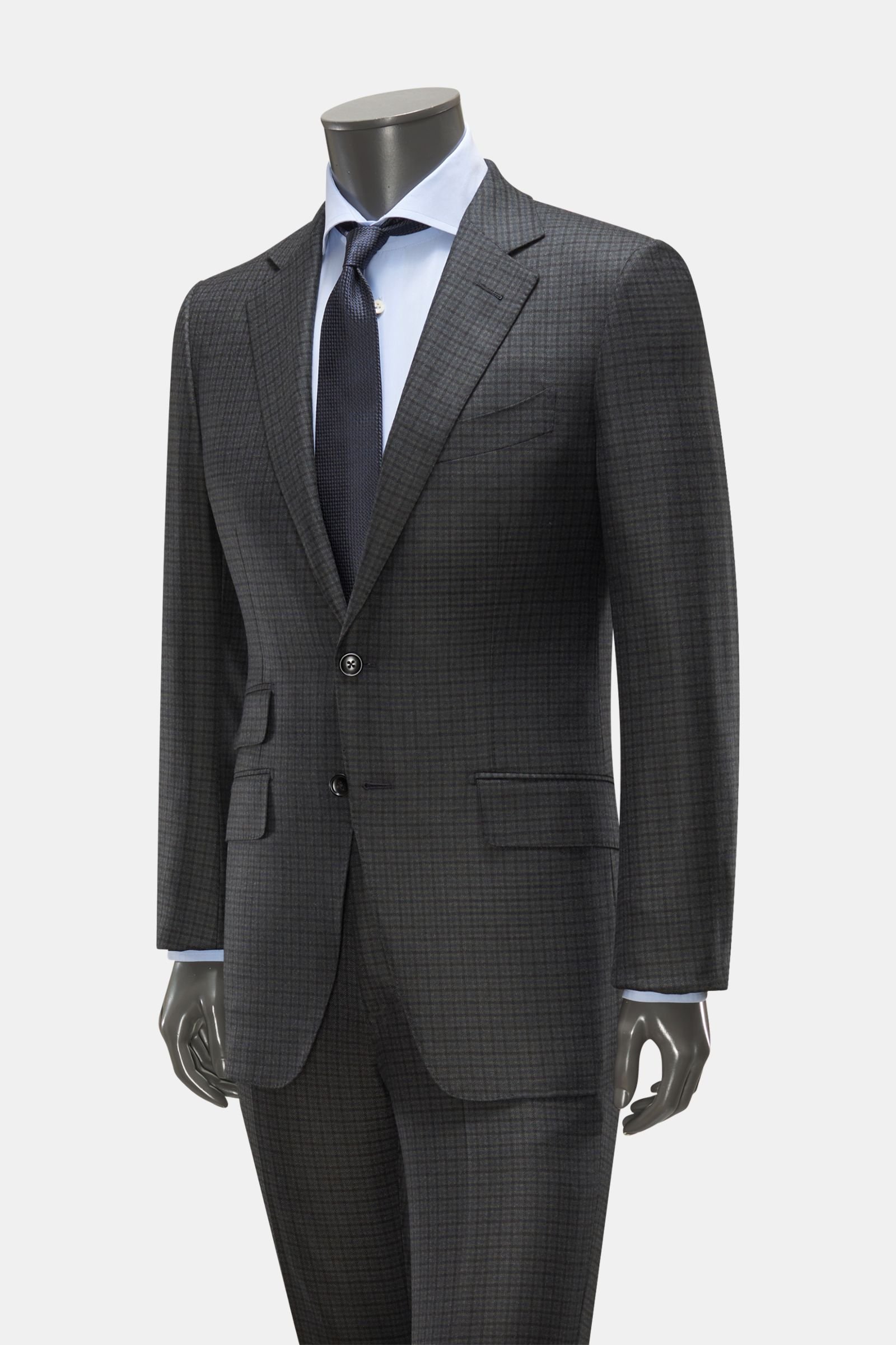 Suit 'O'Connor' anthracite/grey-blue checked