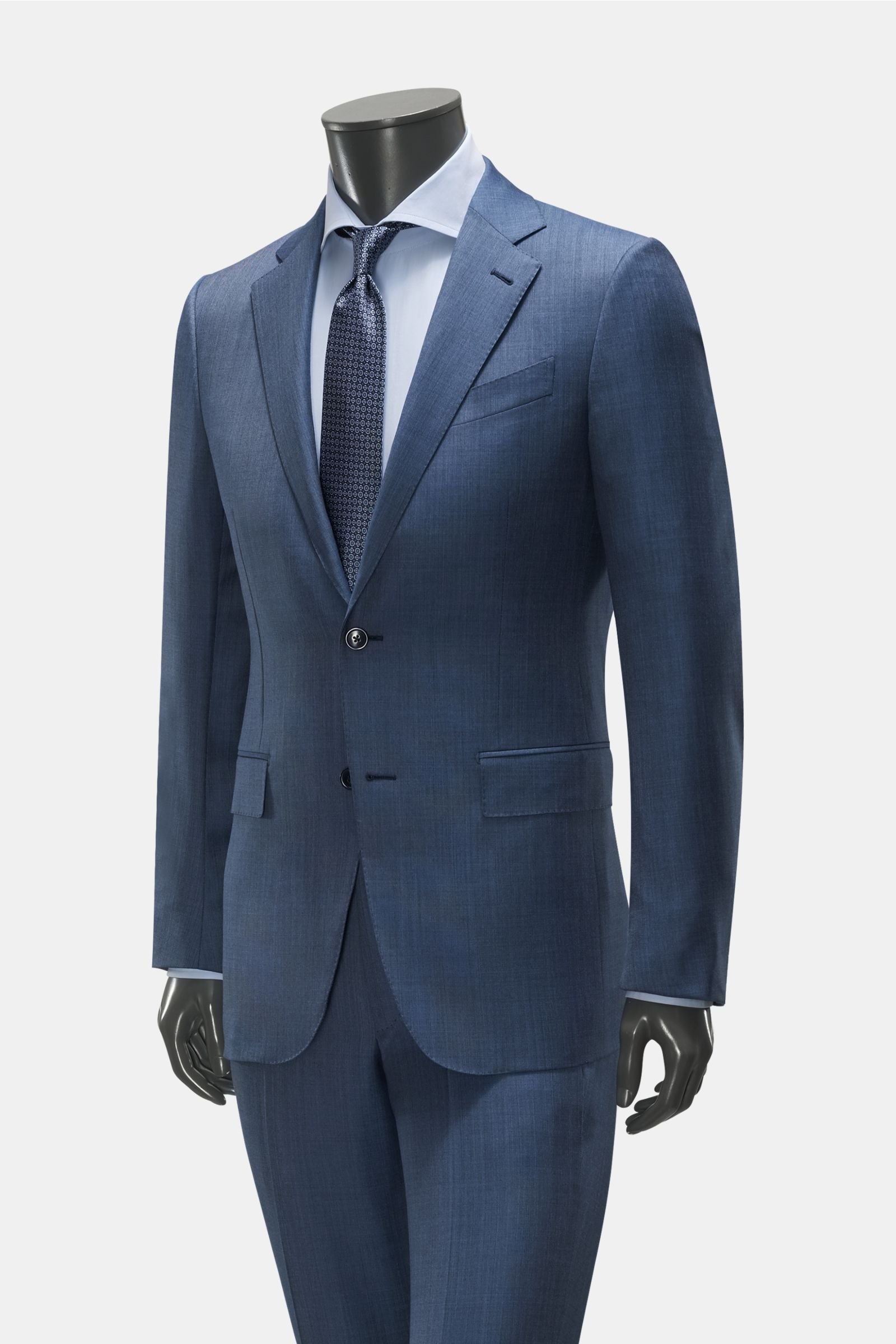 ERMENEGILDO ZEGNA suit 'Milano' smoky blue | BRAUN Hamburg