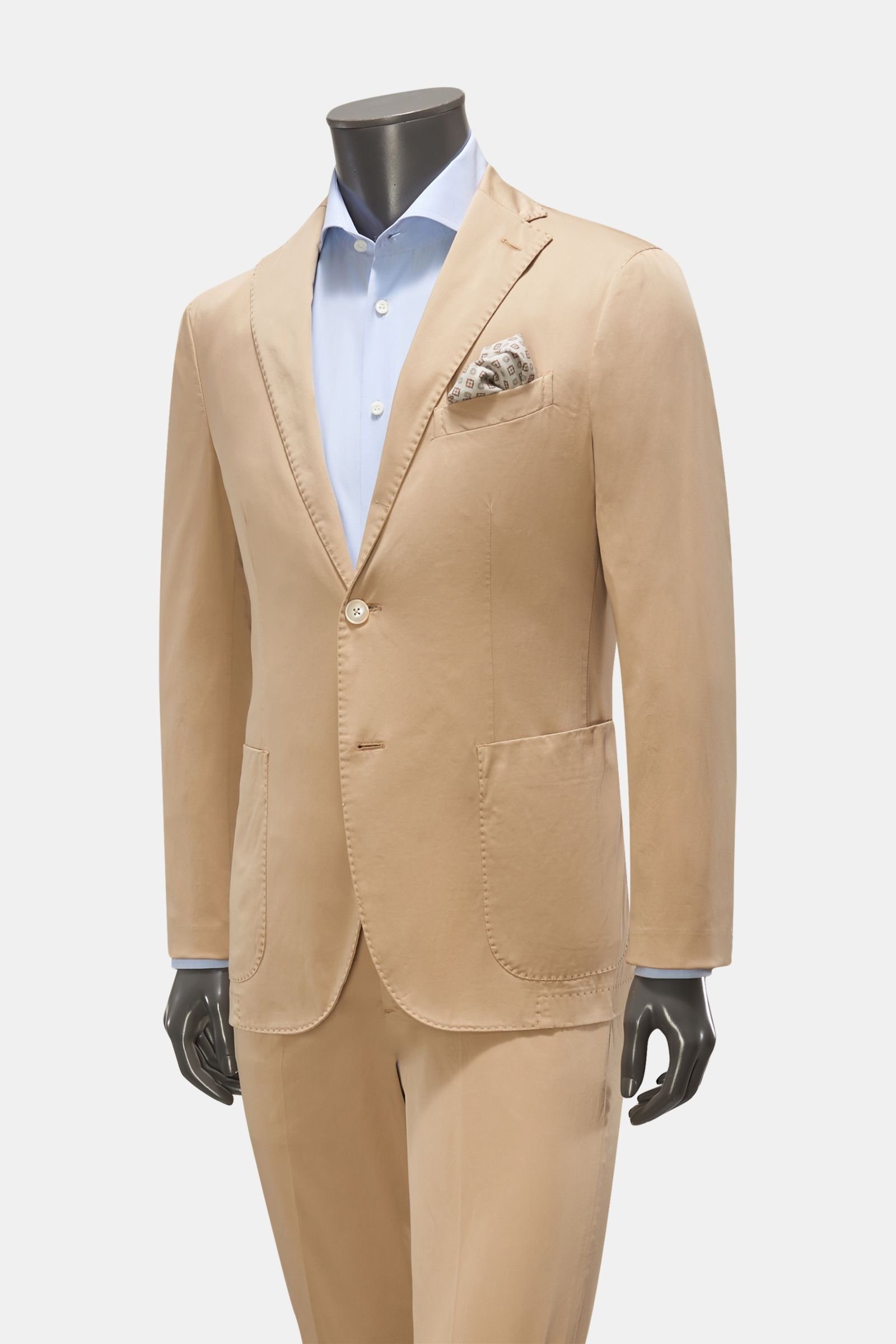 Cotton suit beige