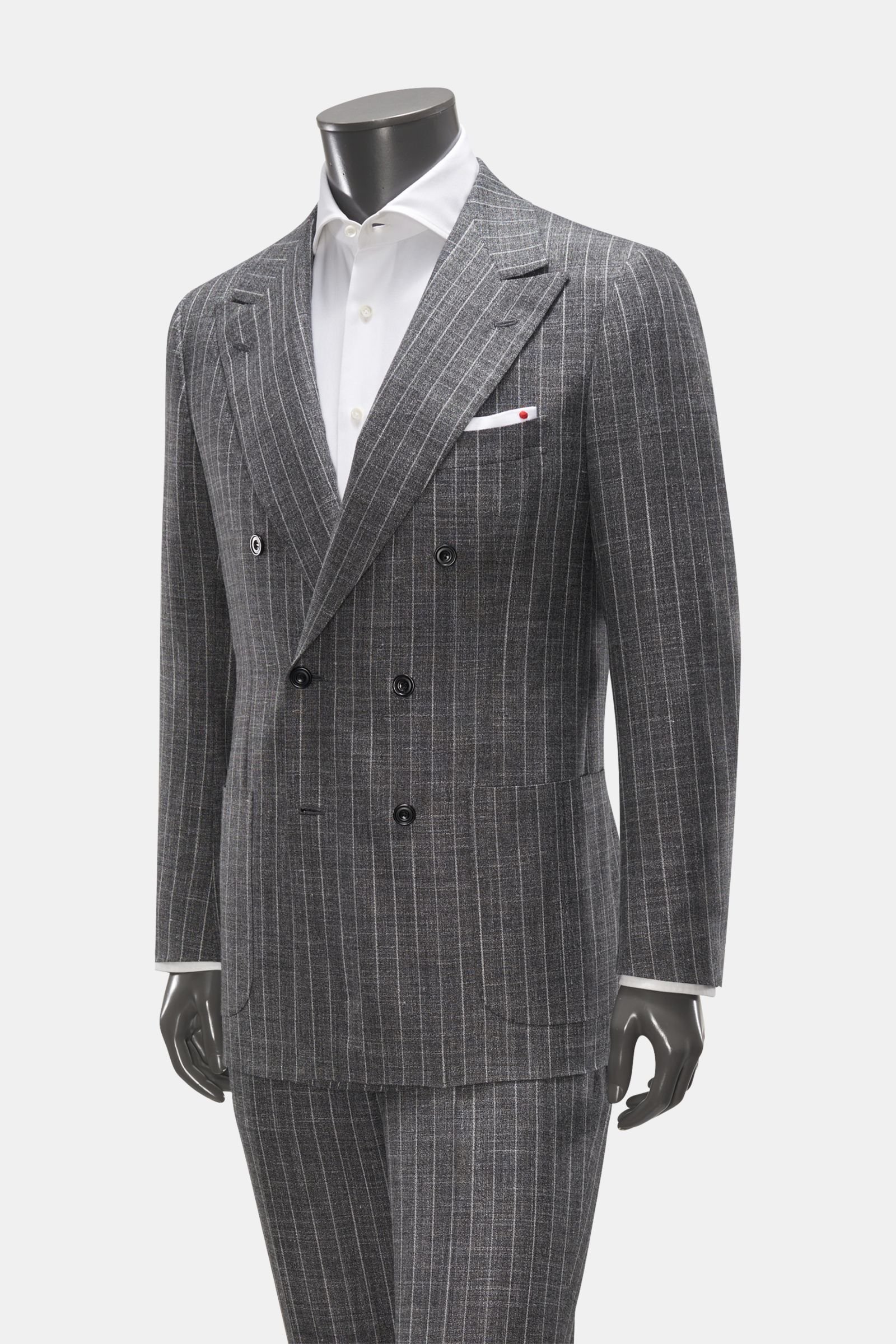 Double Breasted striped Suit | Hockerty