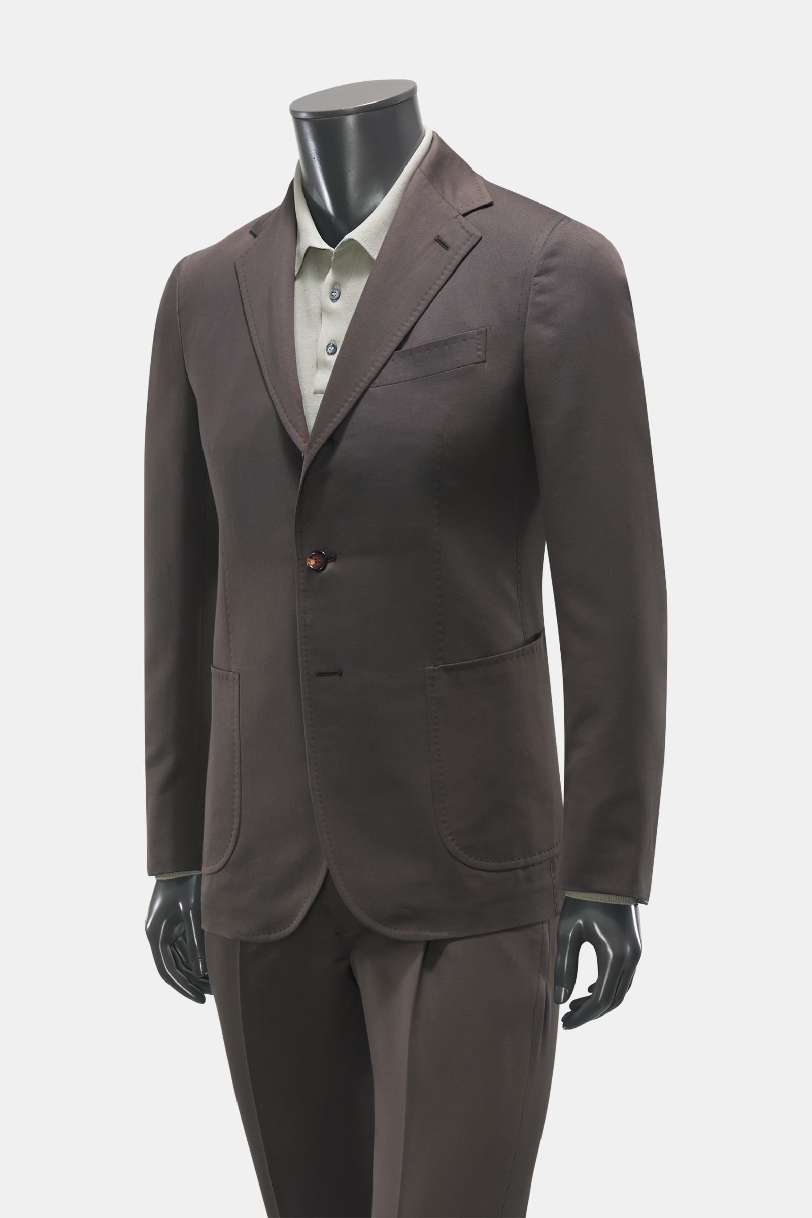 Suit 'Vincenzo' dark brown