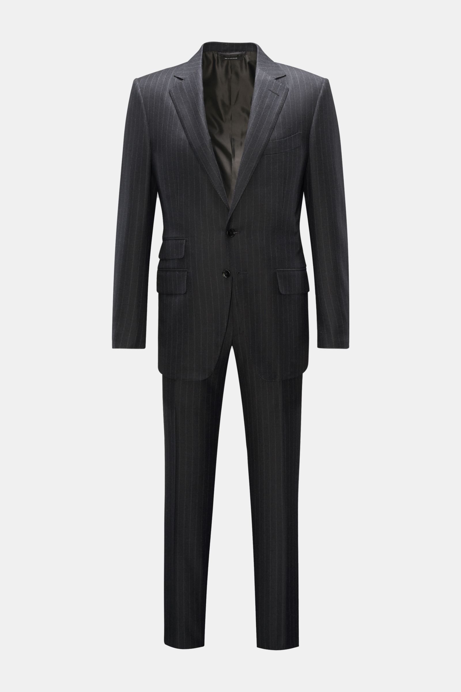 TOM FORD suit 'O'Connor' anthracite/grey striped | BRAUN Hamburg