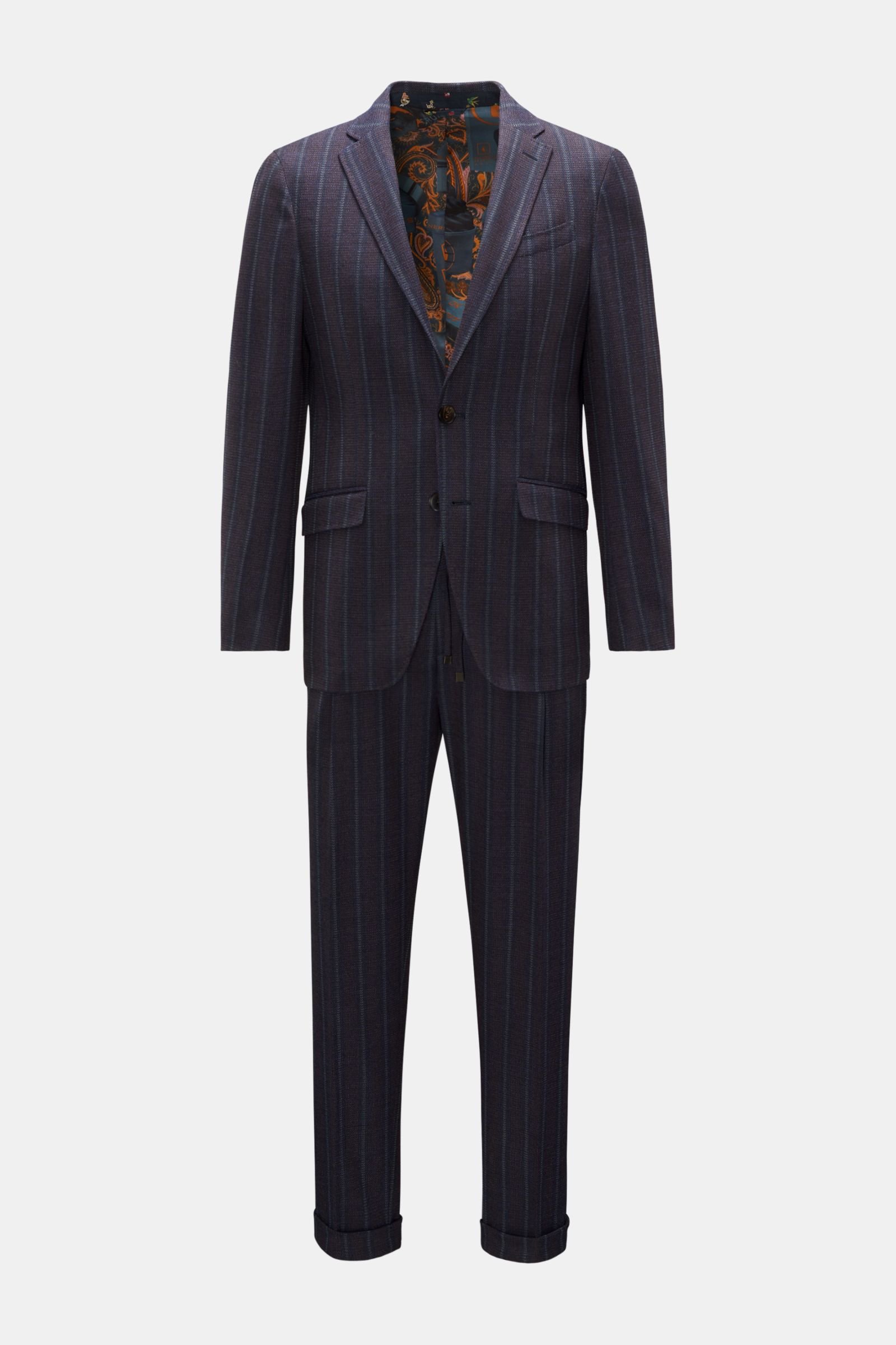 Suit navy/light grey striped