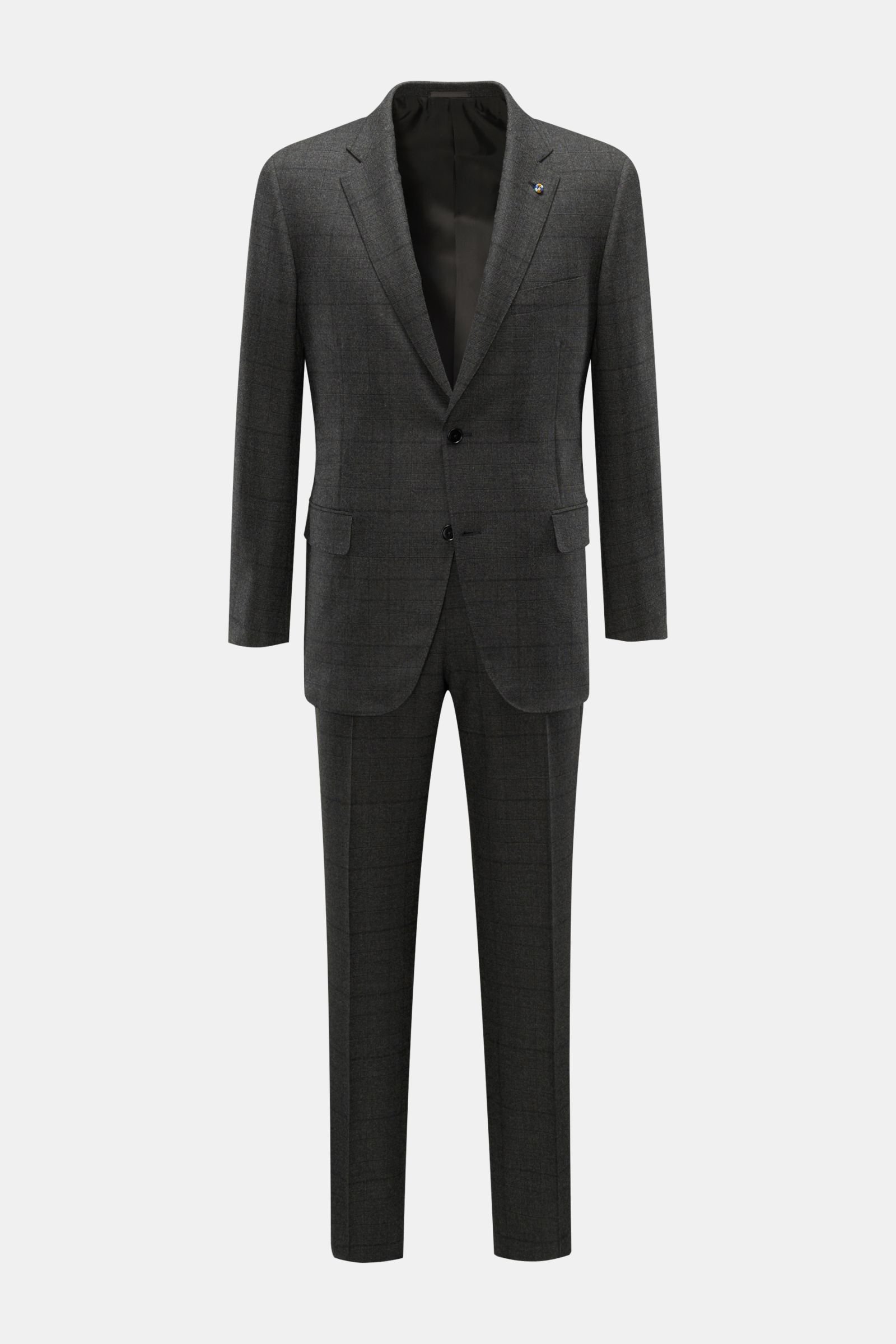Suit 'Drop 7' dark grey checked