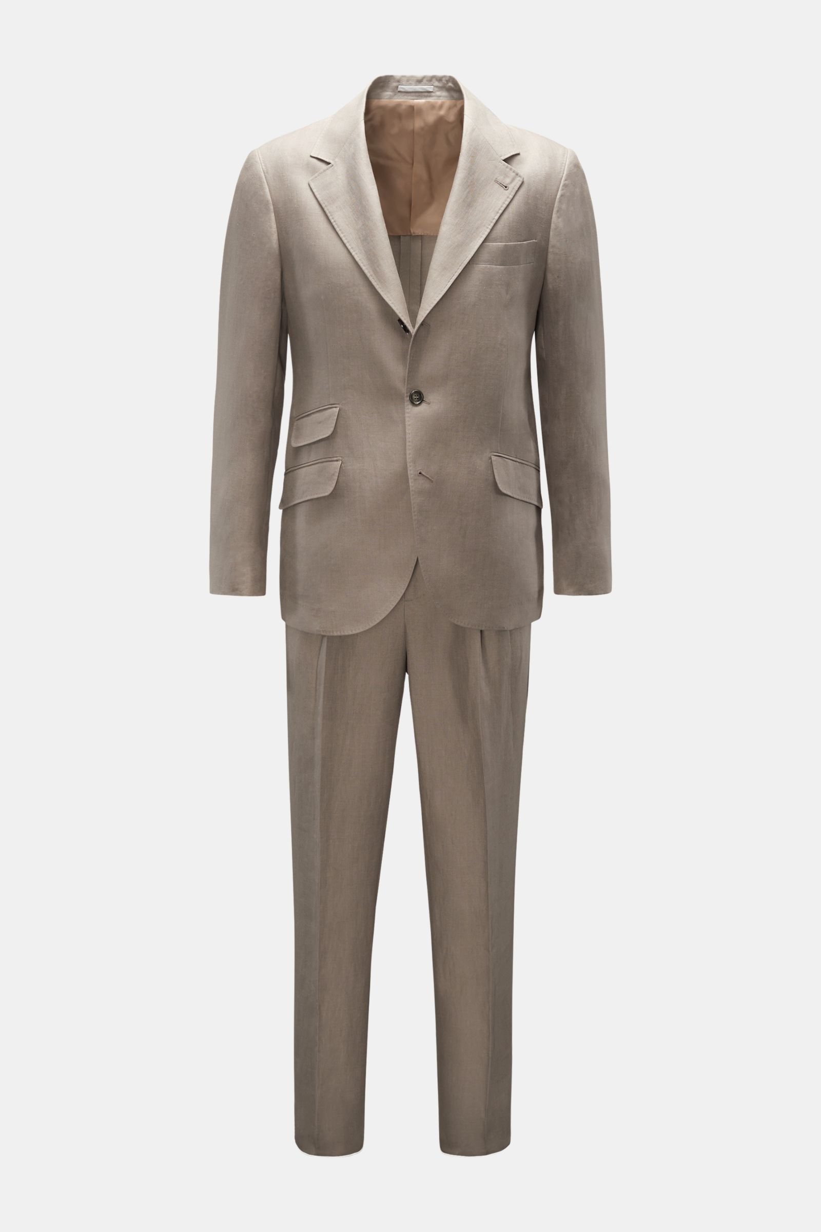 Linen suit beige