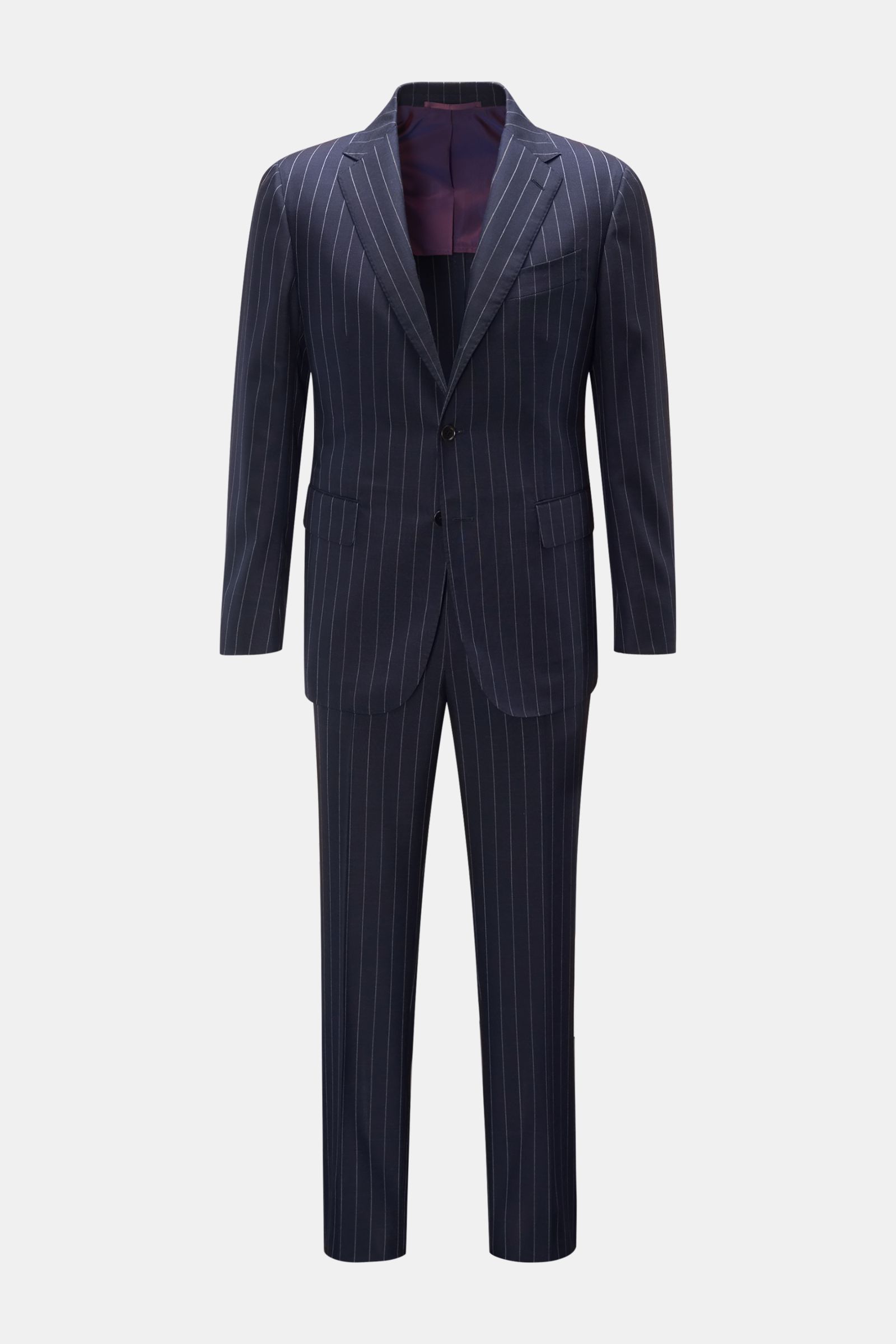 【aki】Stile Latino Napoli スーツ 42 ネイビー STILE LATINO suit 'Vincenzo' navy/grey striped | BRAUN Hamburg