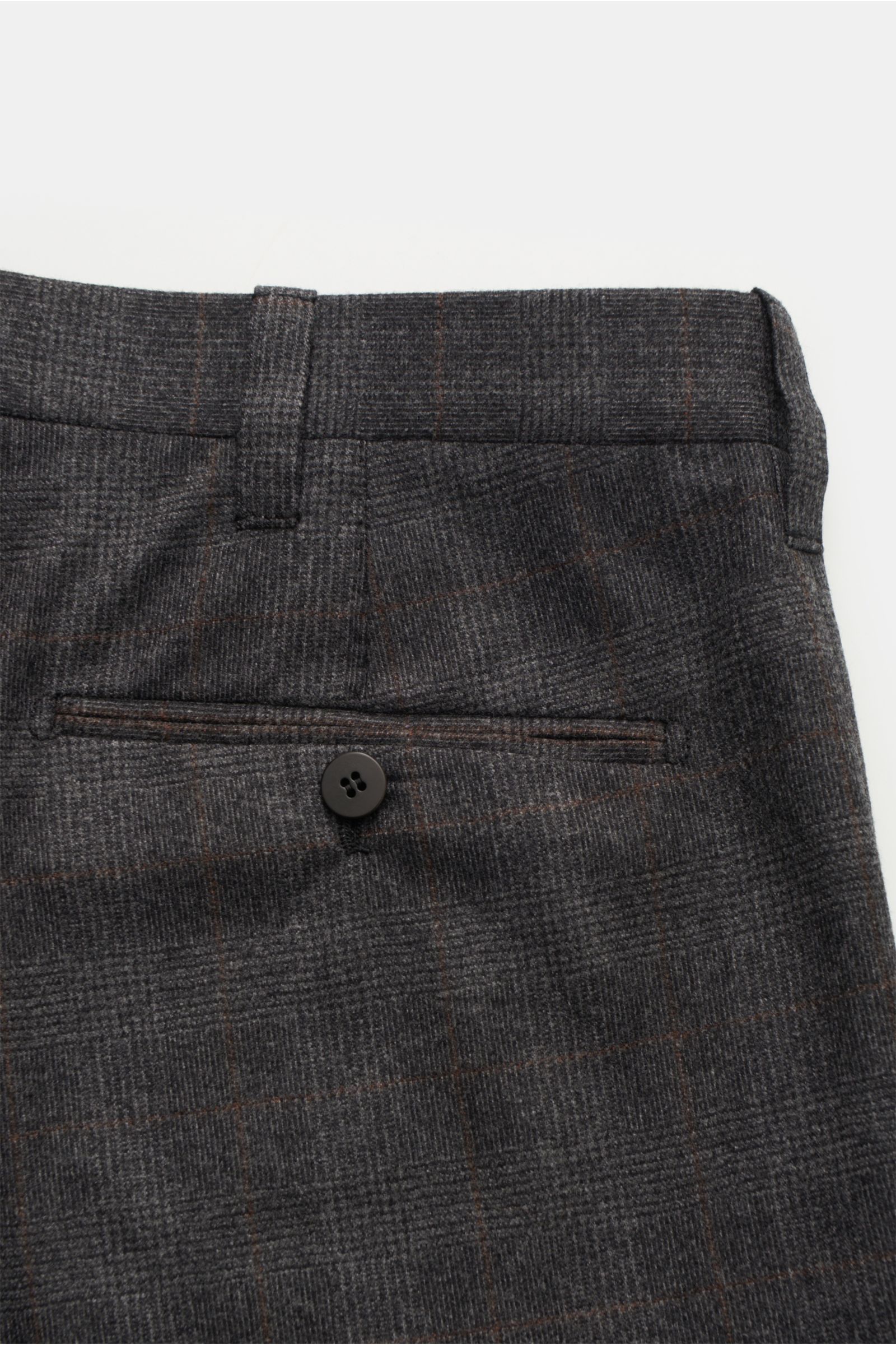 Cesare Attolini Anzug 'Drop 7' anthrazit/grau/braun kariert