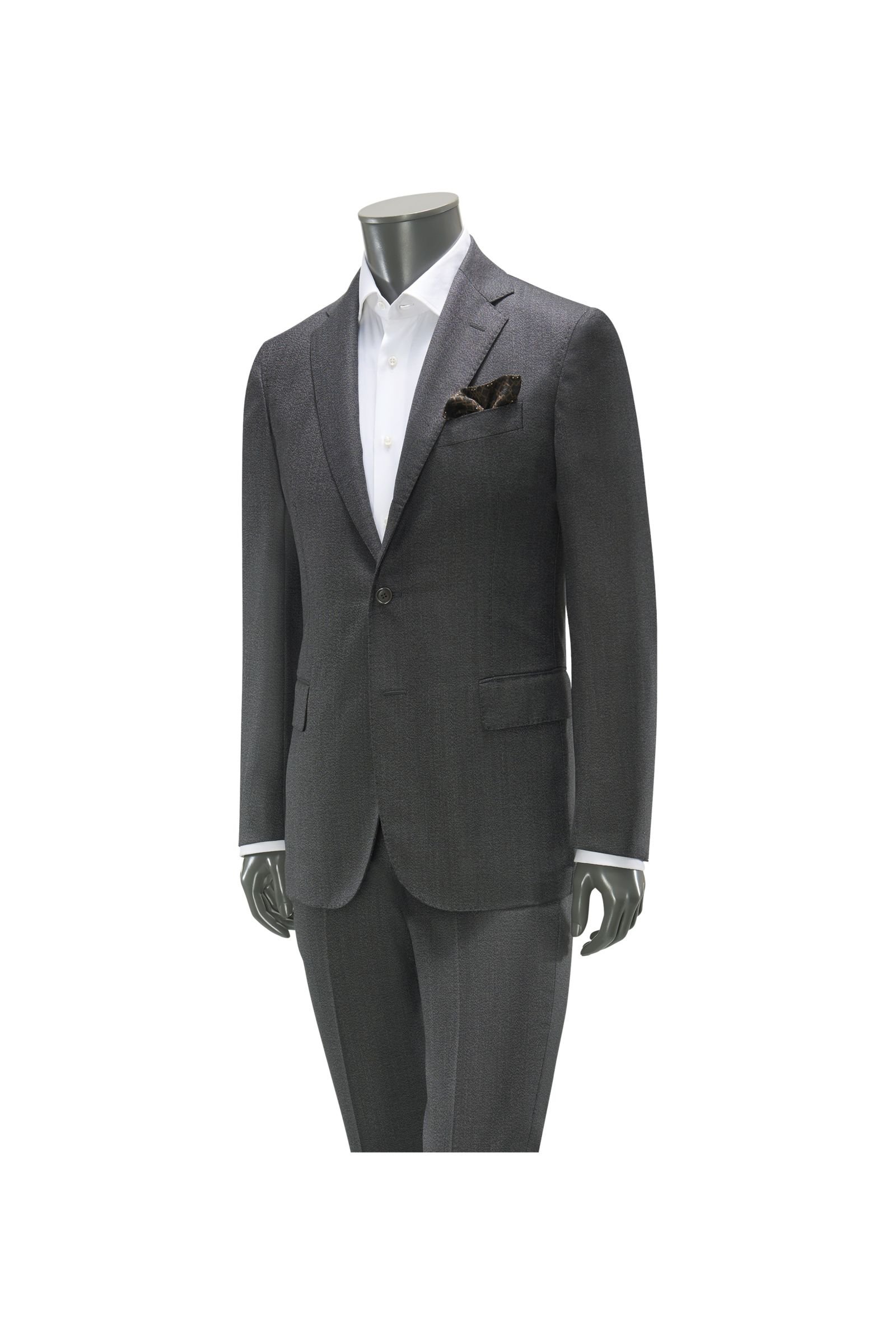 Suit anthracite patterned