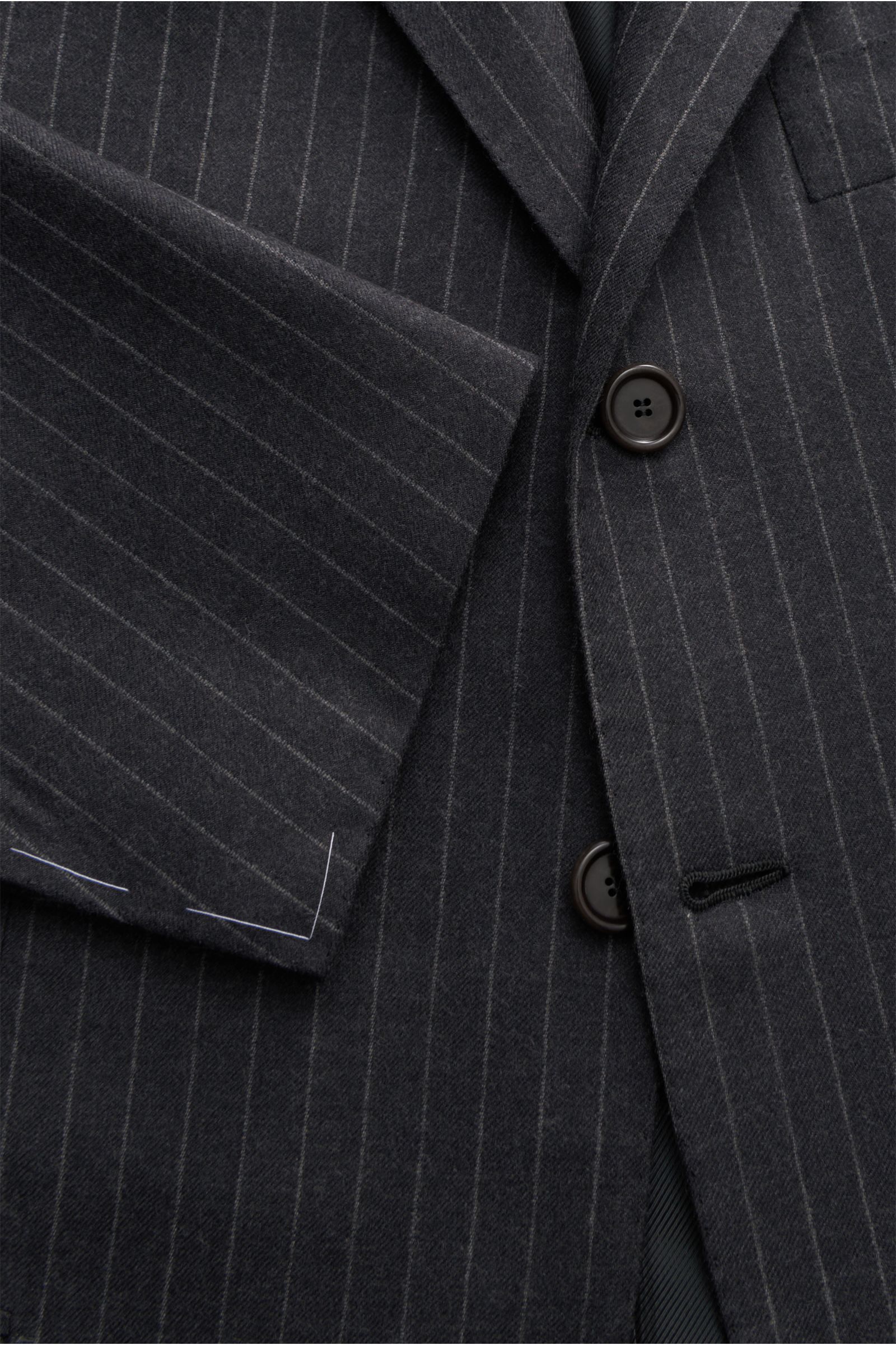 Cesare Attolini Anzug 'Drop 7' dunkelgrau/hellgrau gestreift