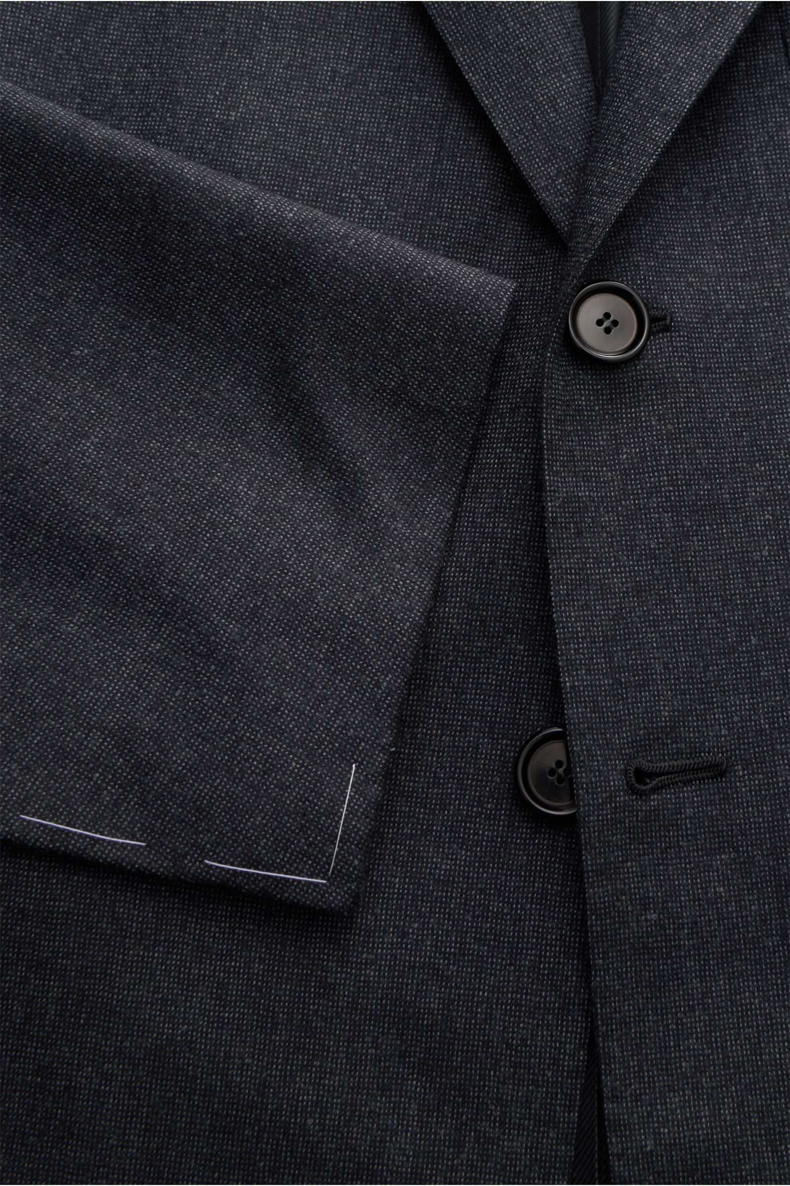 Cesare Attolini Anzug 'Drop 7' dunkelgrau meliert