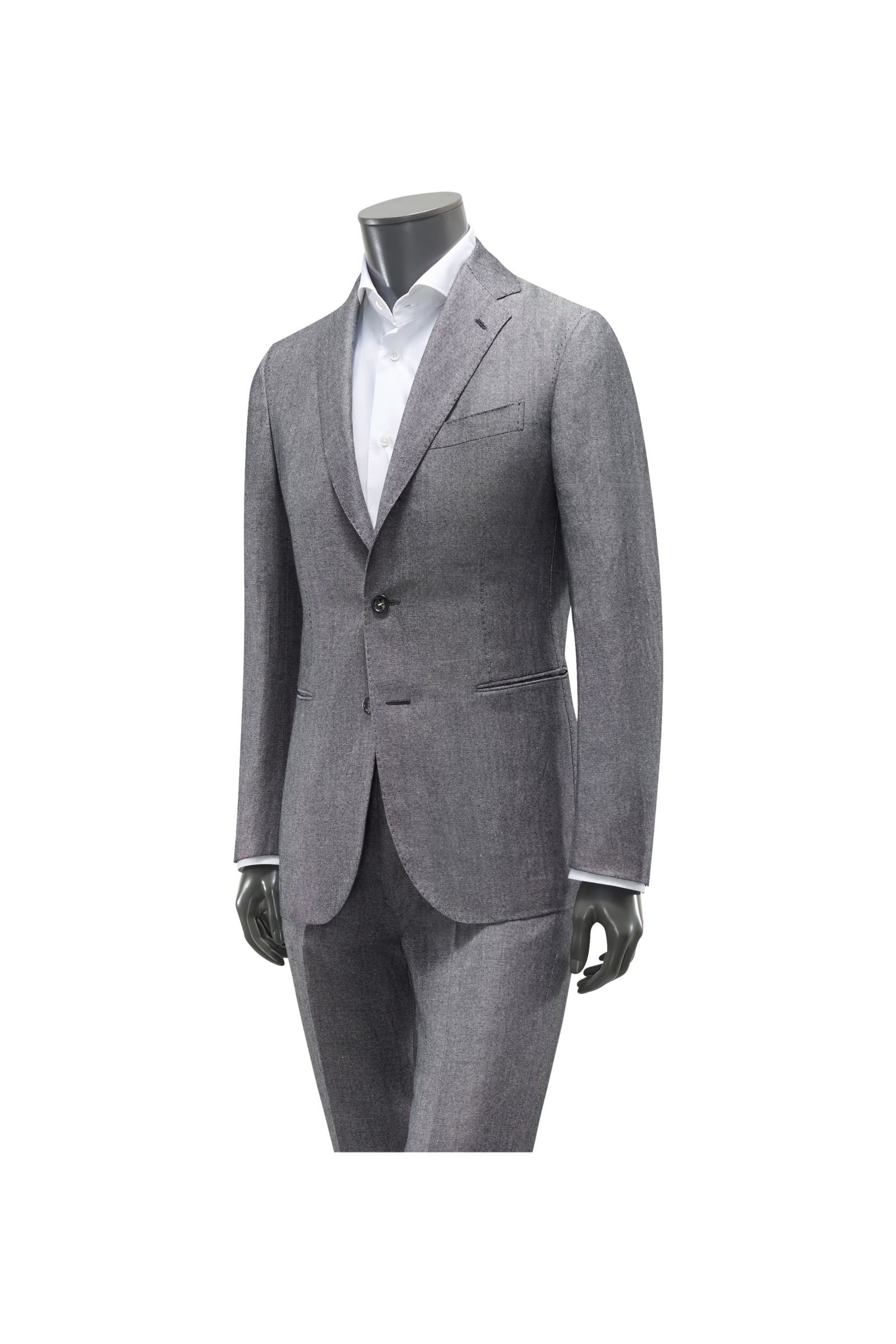 Suit grey-blue patterned