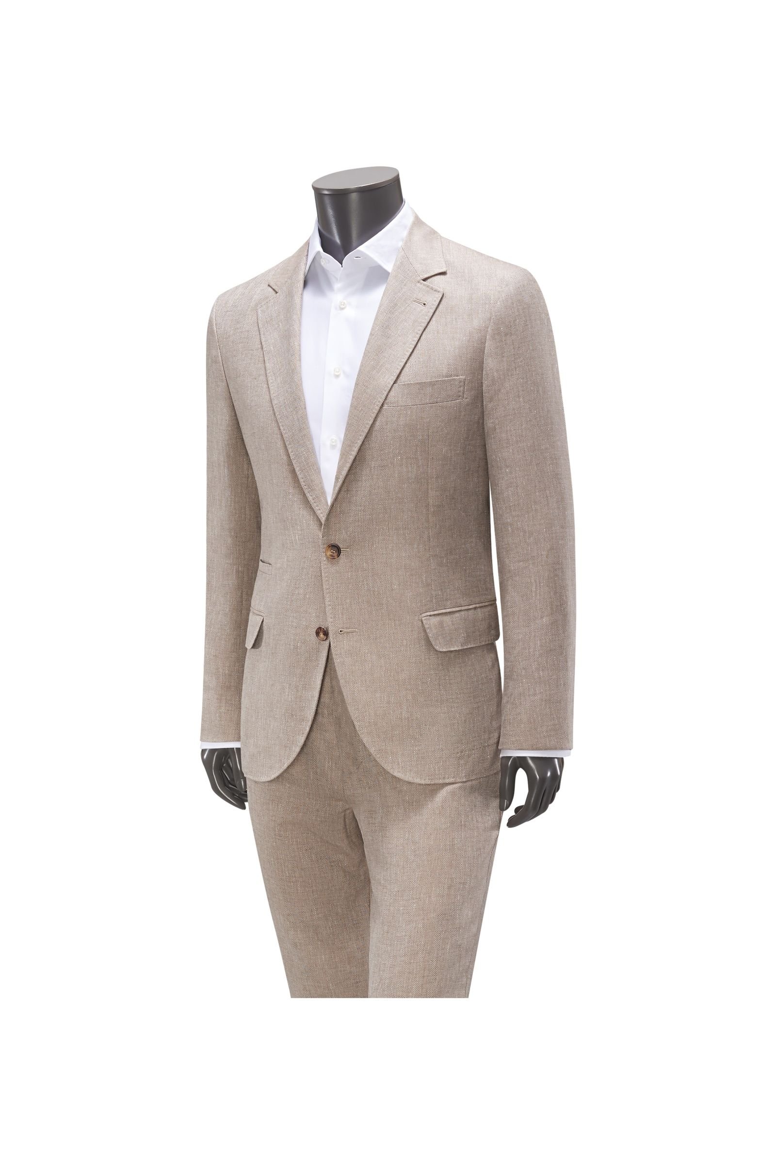 Suit beige patterned