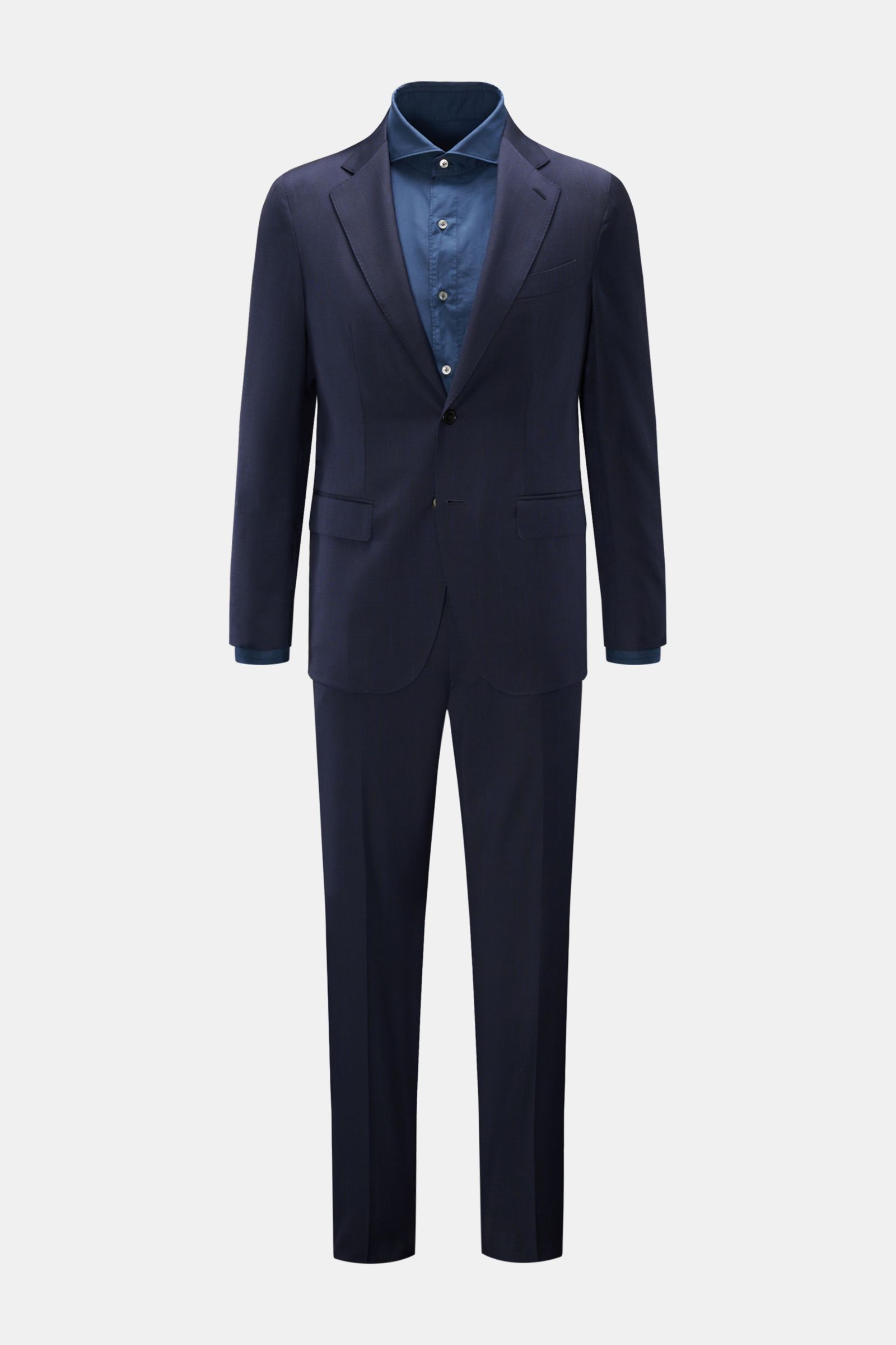 Caruso Anzug 'Aida' dark navy/dunkelblau kariert