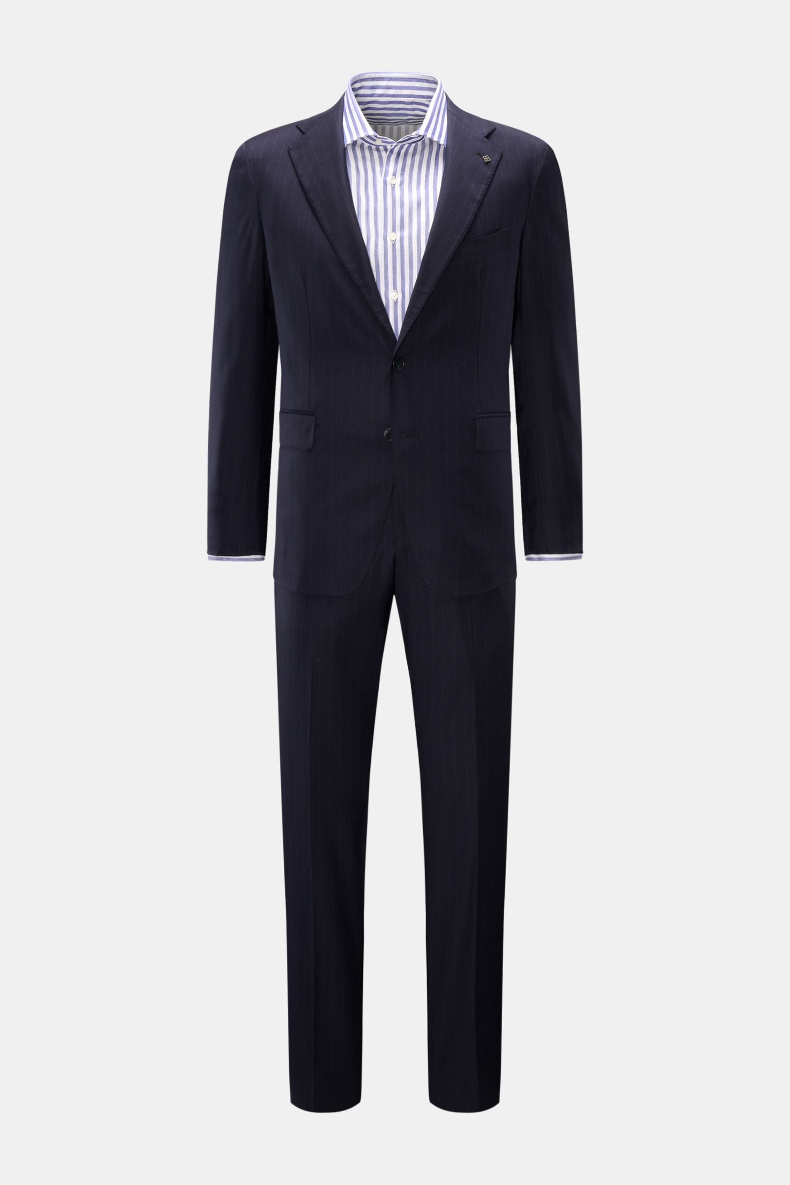 Tagliatore Suit 'Vesuvio' navy striped