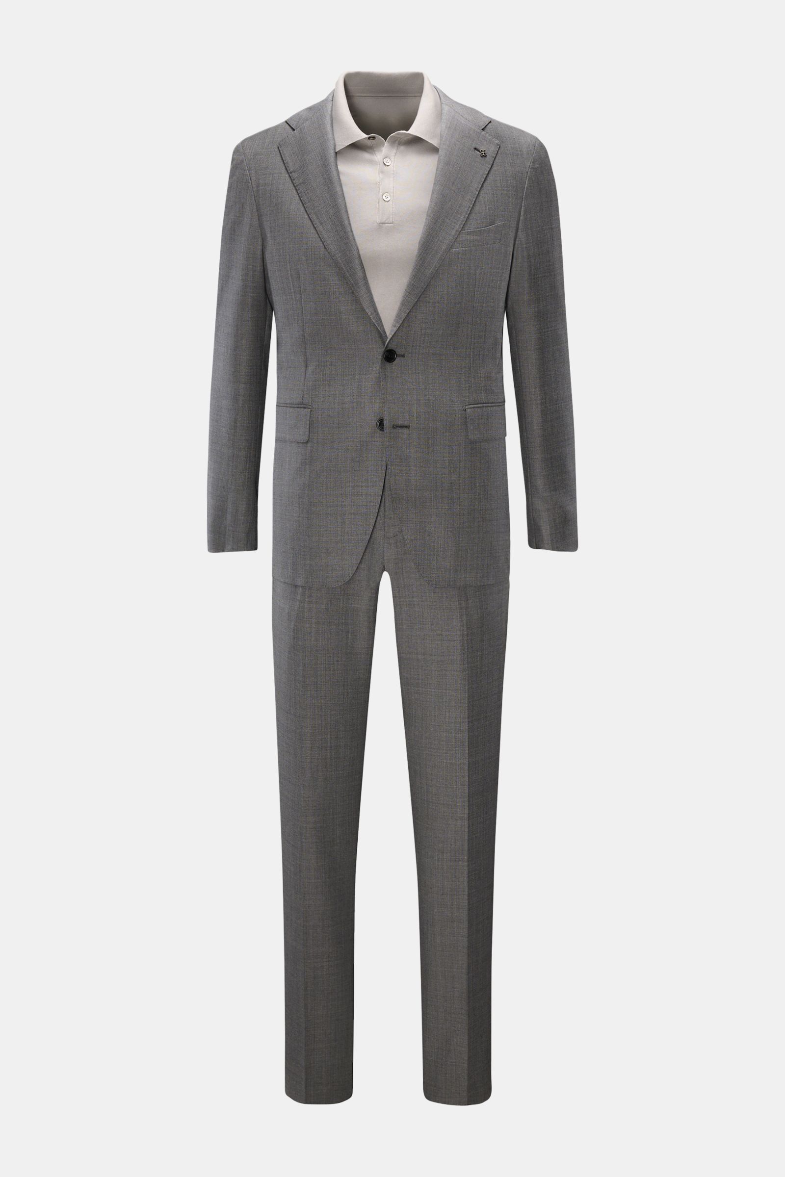 Tagliatore Anzug 'Vesuvio' dunkelgrau meliert