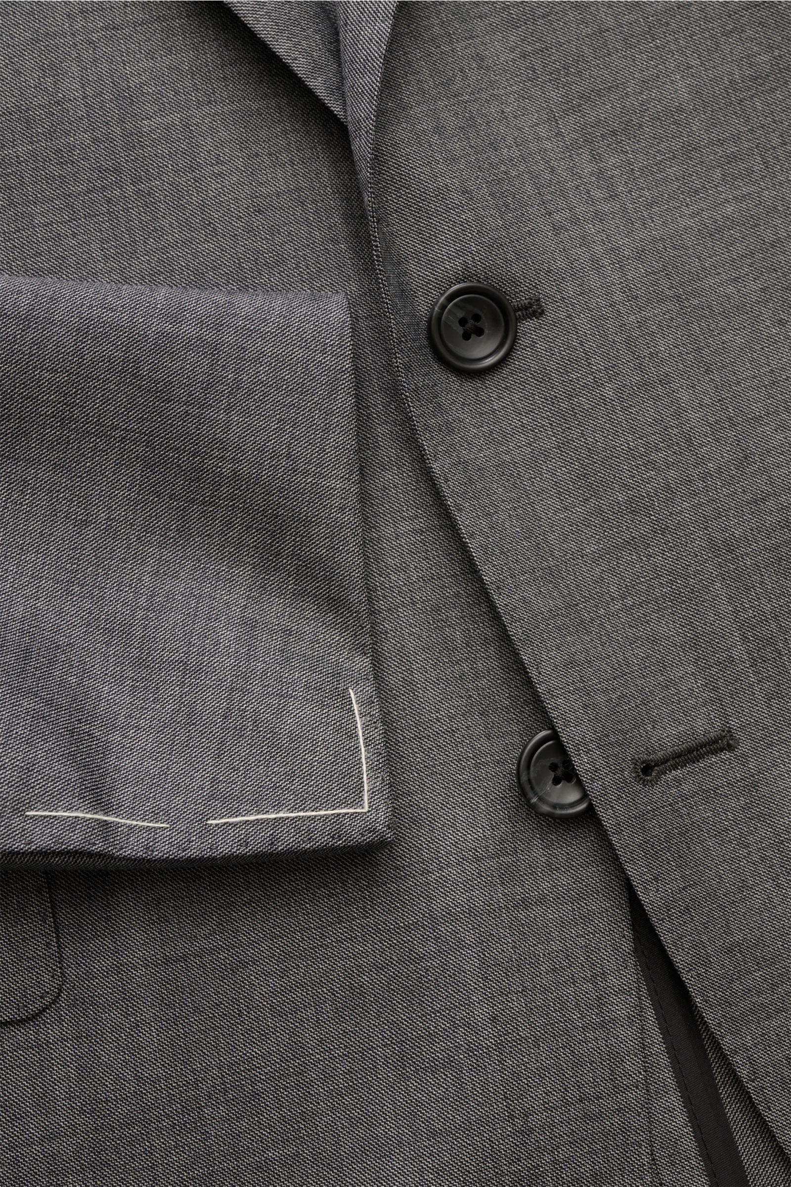 Tagliatore Anzug 'Vesuvio' dunkelgrau meliert