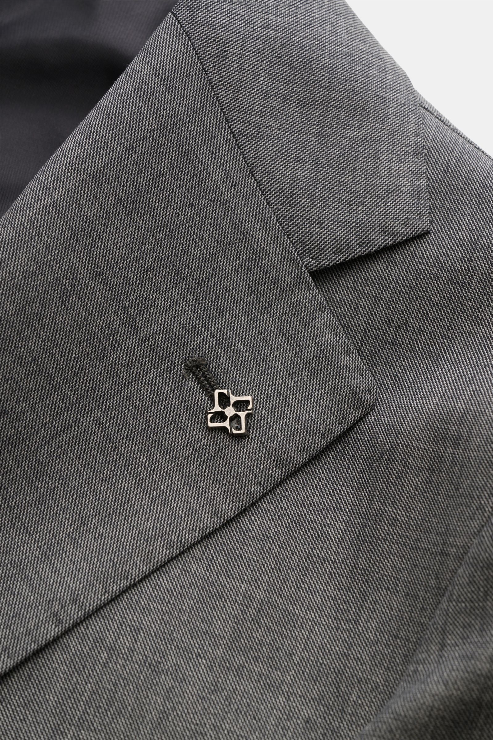 Tagliatore Anzug 'Vesuvio' dunkelgrau meliert