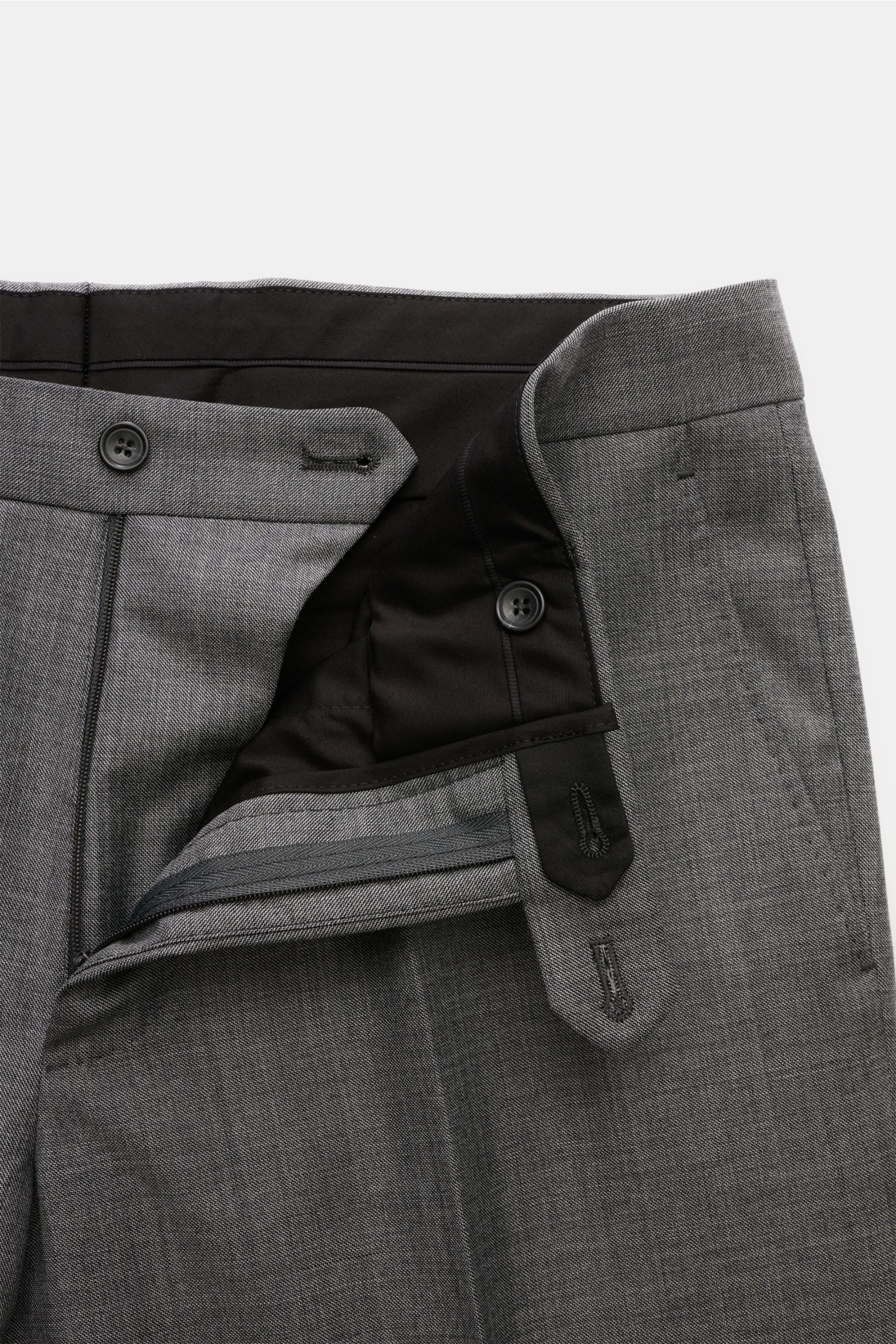 Tagliatore Anzug 'Vesuvio' dunkelgrau meliert