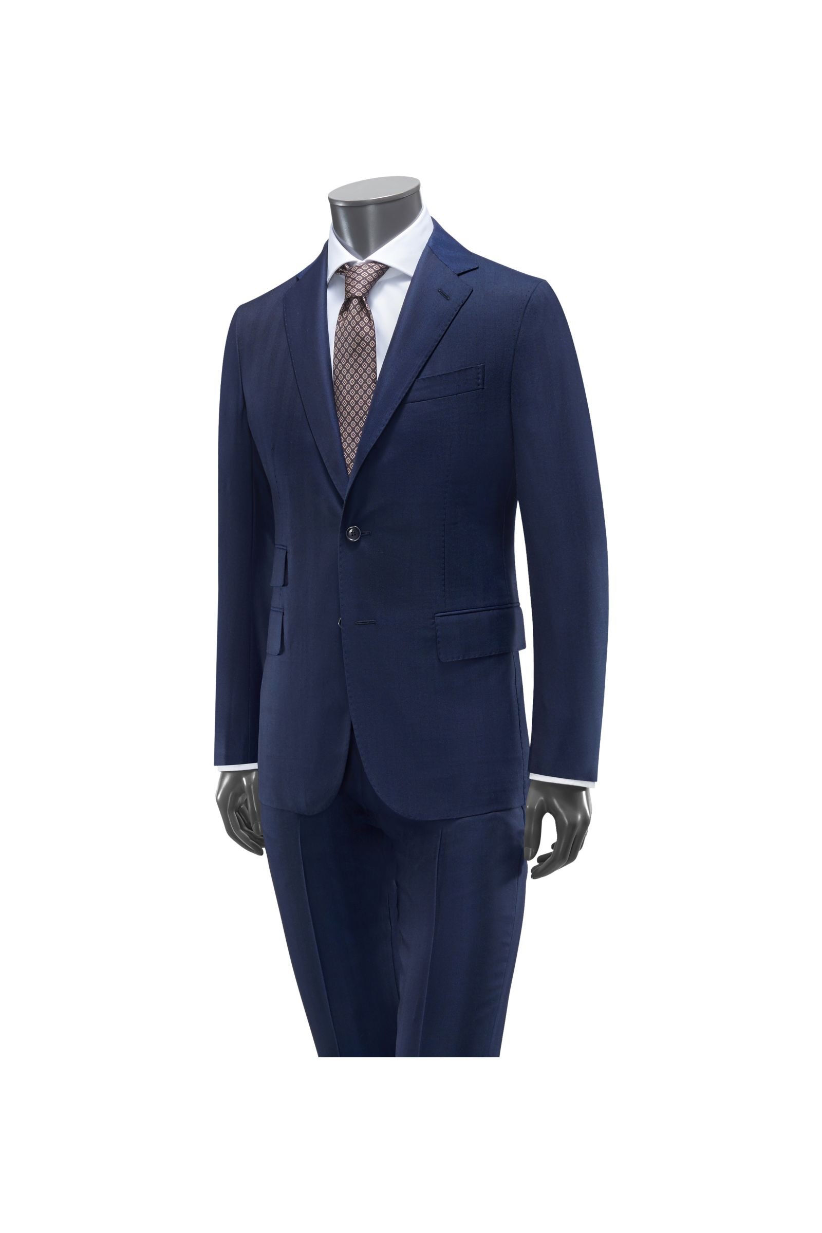 Suit navy patterned