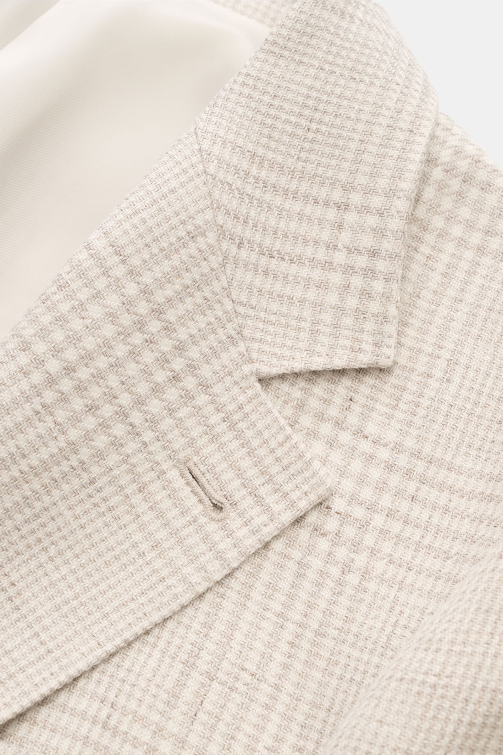 Brunello Cucinelli Anzug hellgrau/creme kariert