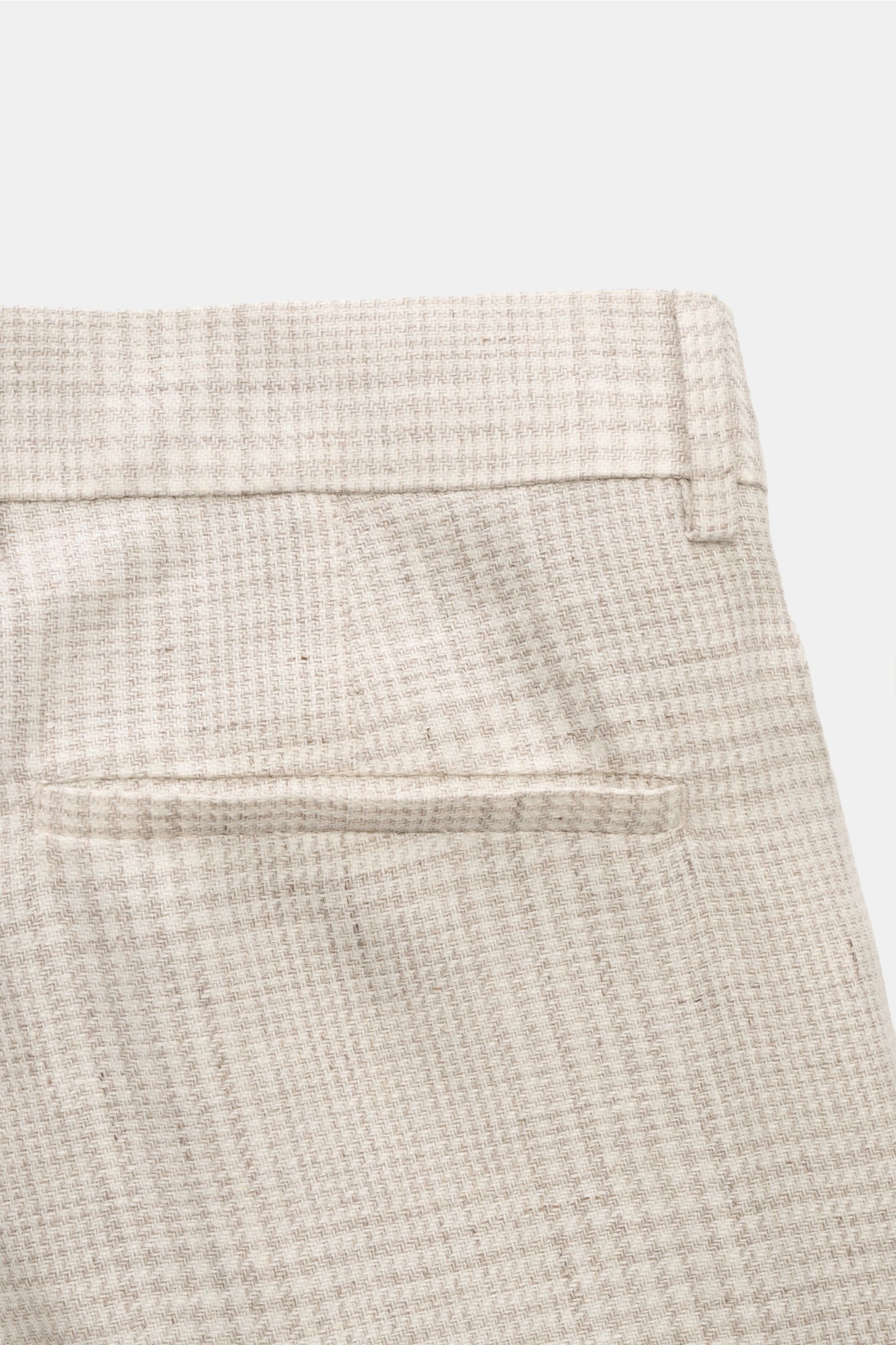 Brunello Cucinelli Anzug hellgrau/creme kariert