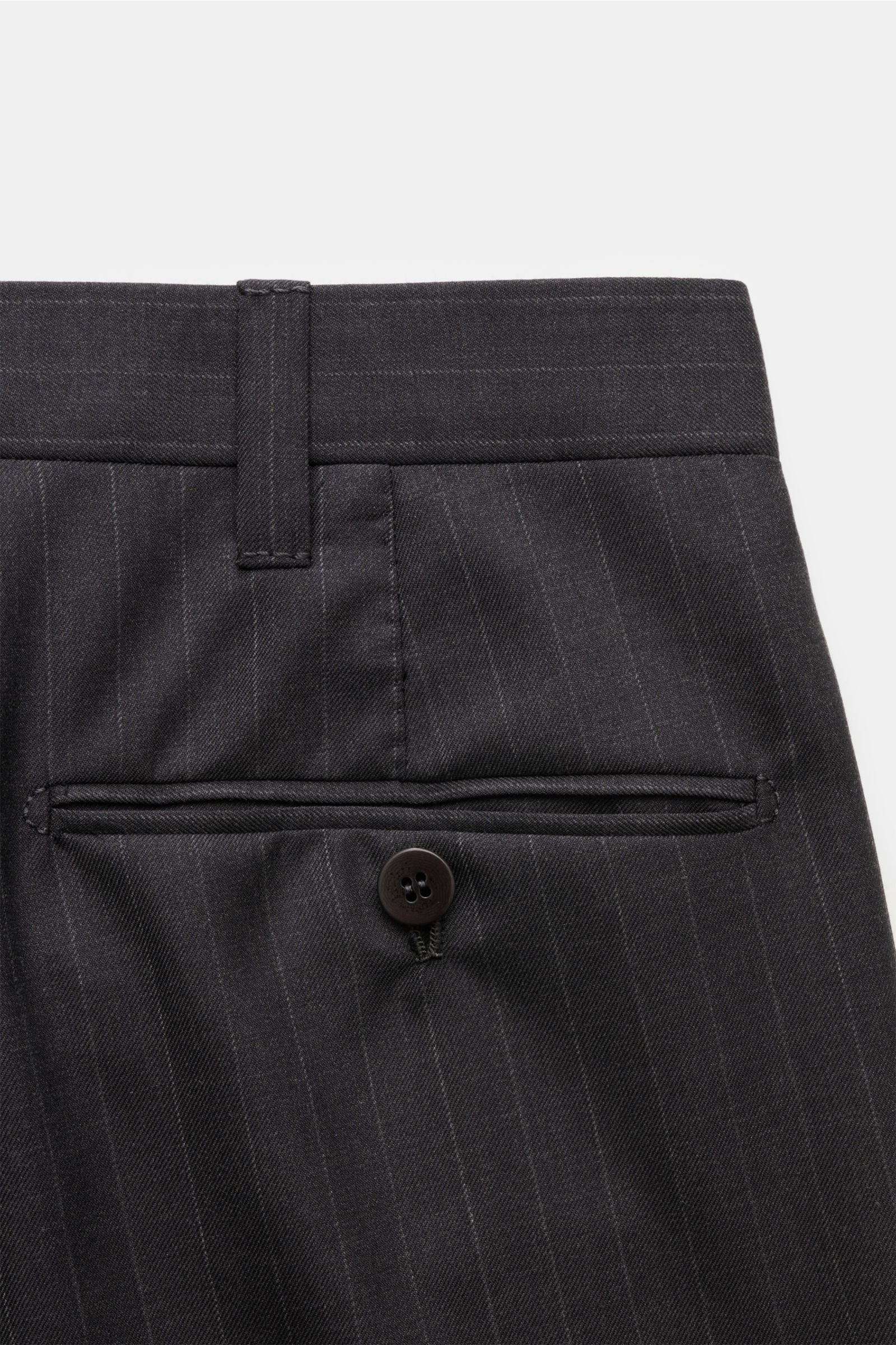 Cesare Attolini Anzug anthrazit gestreift