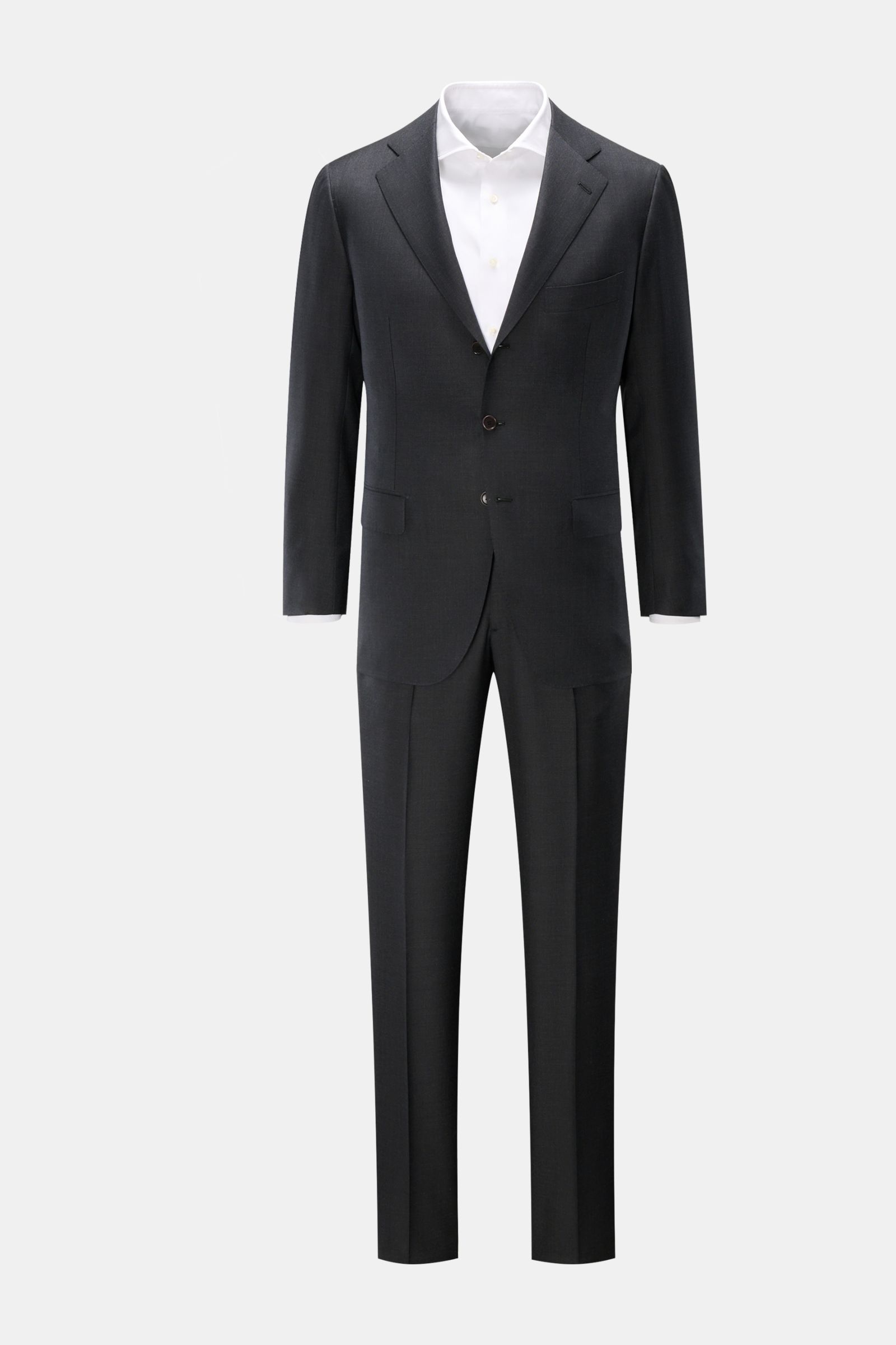 Cesare Attolini Anzug dunkelgrau meliert