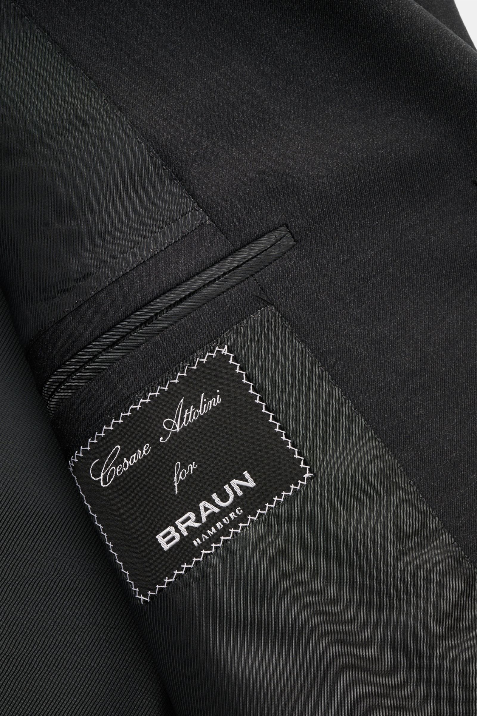 Cesare Attolini Anzug dunkelgrau meliert