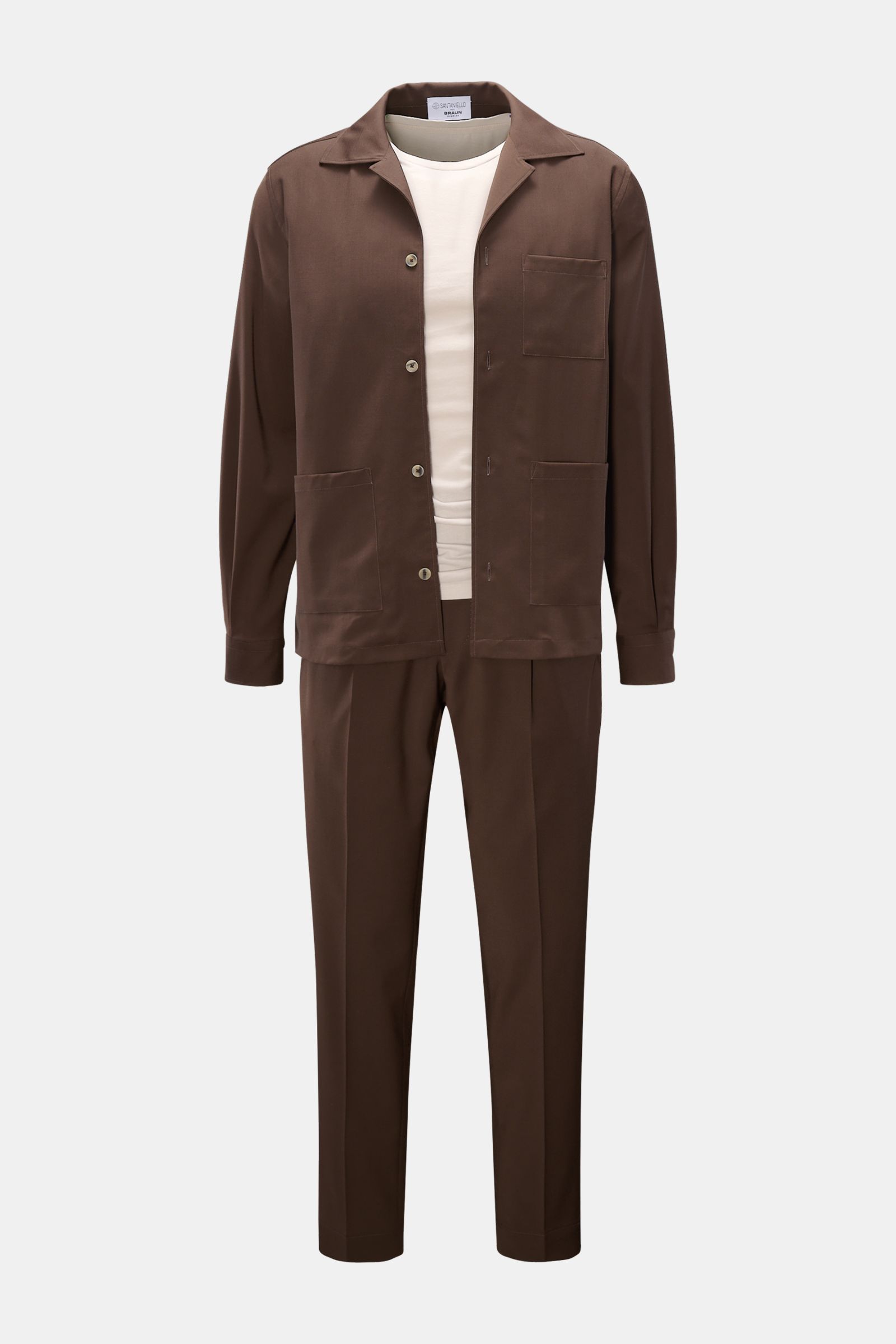Santaniello Anzug 'Mirta' dunkelbraun
