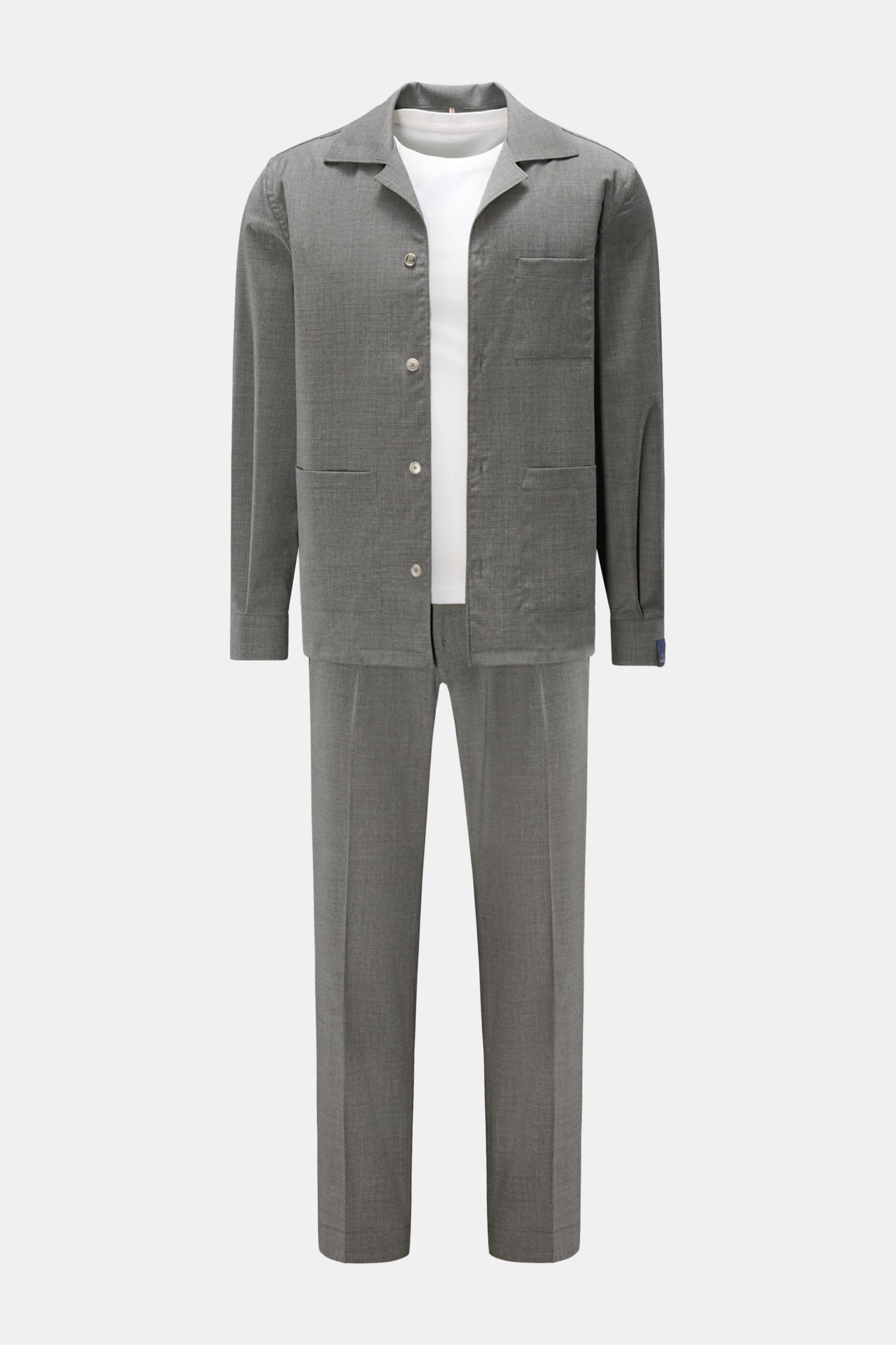 Santaniello Suit 'Mirta' grey mottled