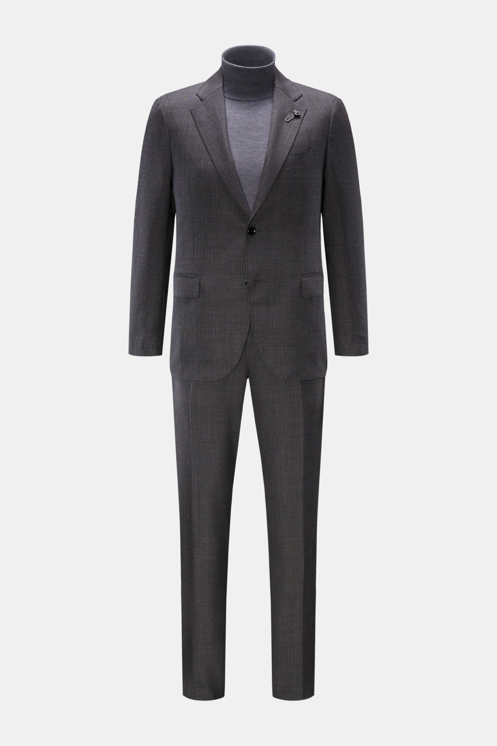 Lardini Anzug dunkelgrau meliert