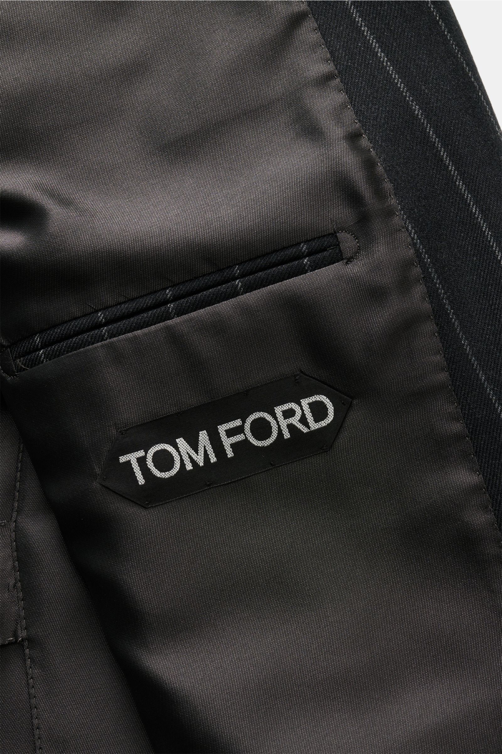 Tom Ford Anzug 'Shelton' anthrazit/grau gestreift