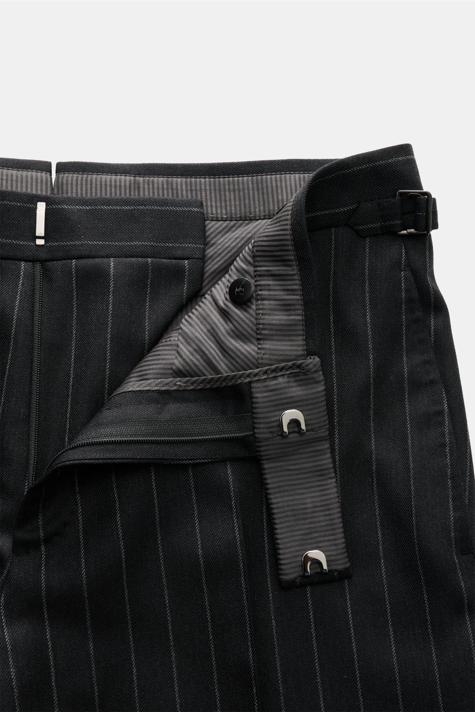 Tom Ford Anzug 'Shelton' anthrazit/grau gestreift