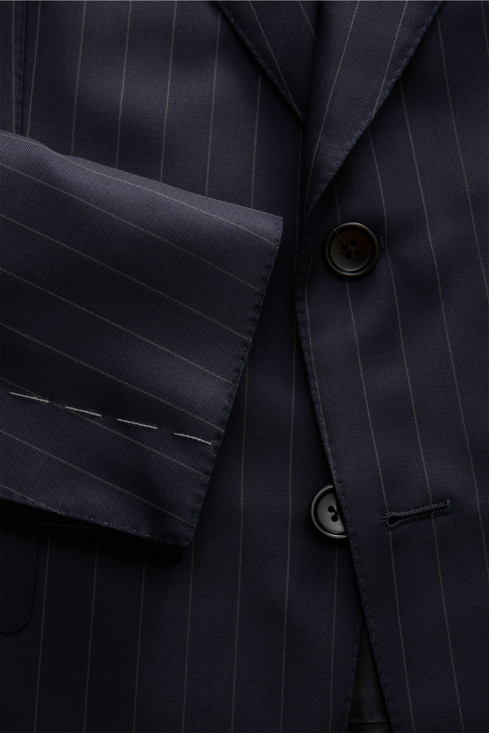 Tom Ford Anzug 'Shelton' dark navy/grau gestreift