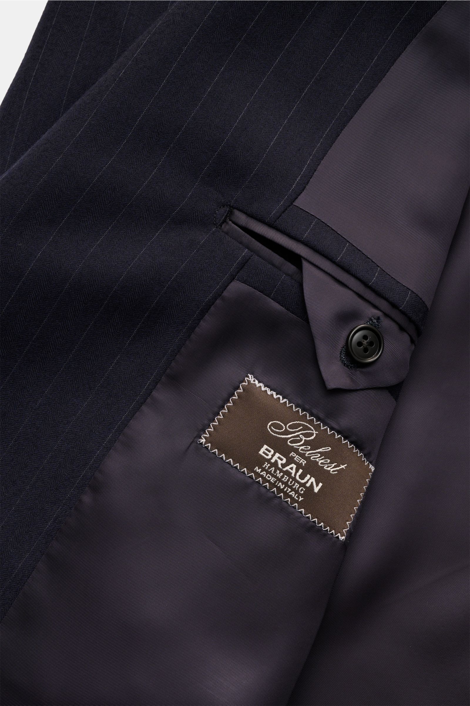 Belvest Anzug navy/grau gestreift