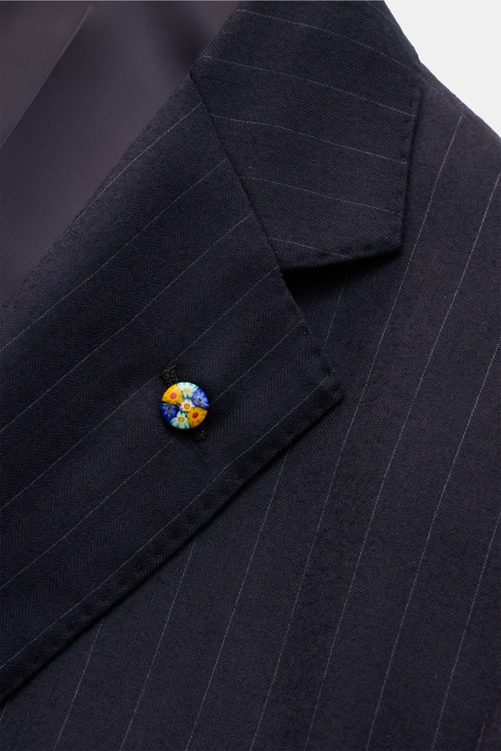 Belvest Anzug navy/grau gestreift