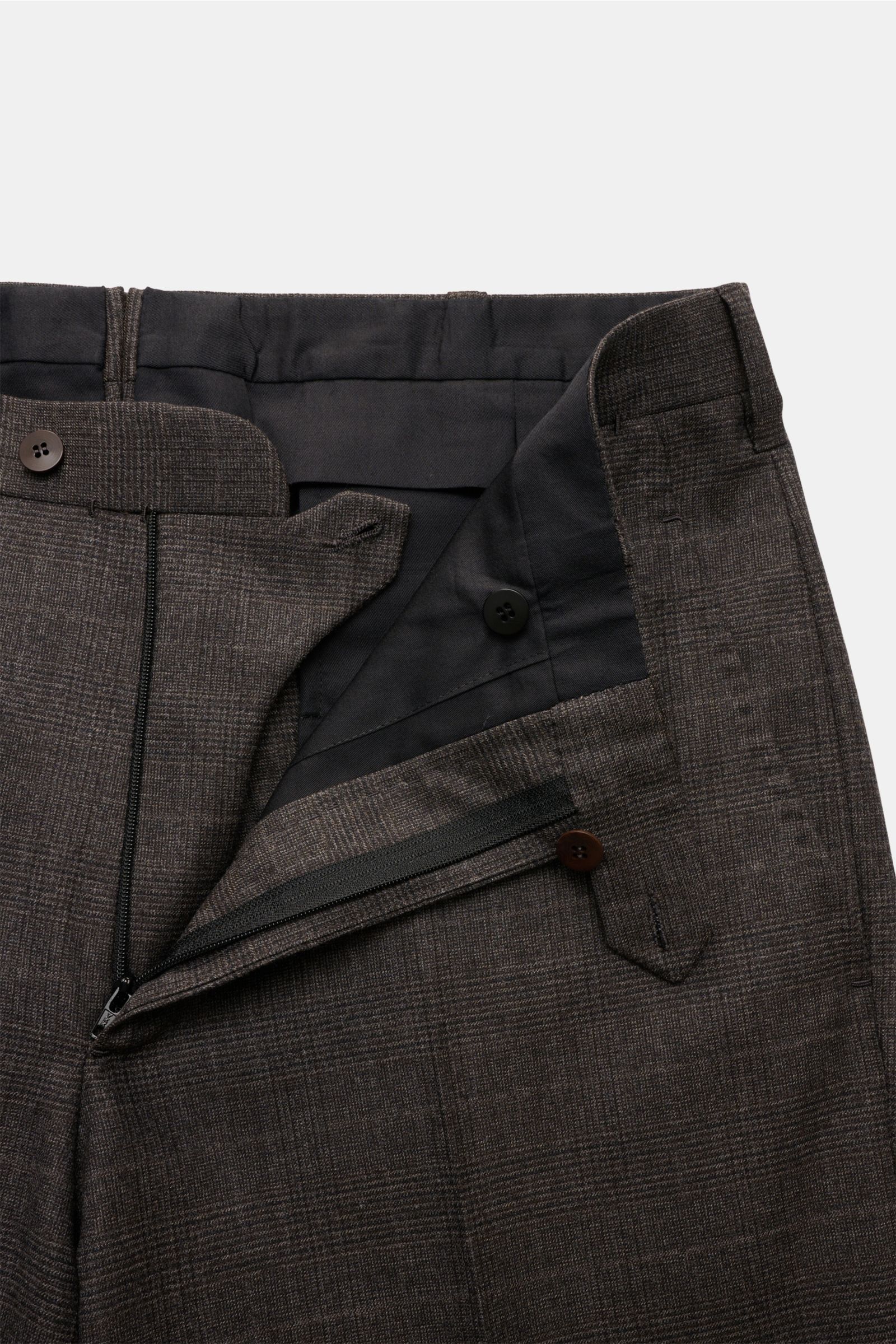 Cesare Attolini Anzug graubraun kariert