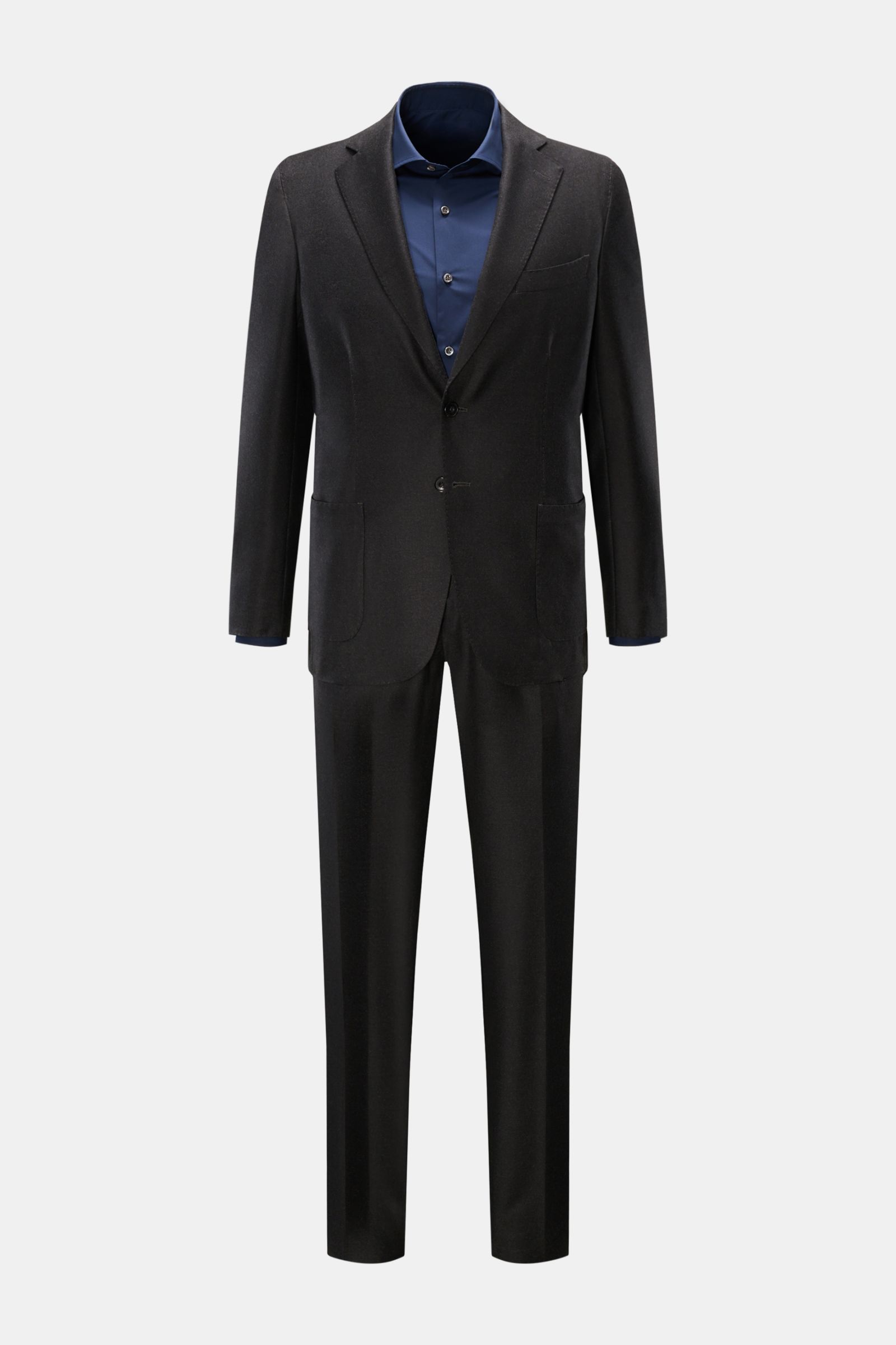 Santaniello Anzug dunkelgrau meliert