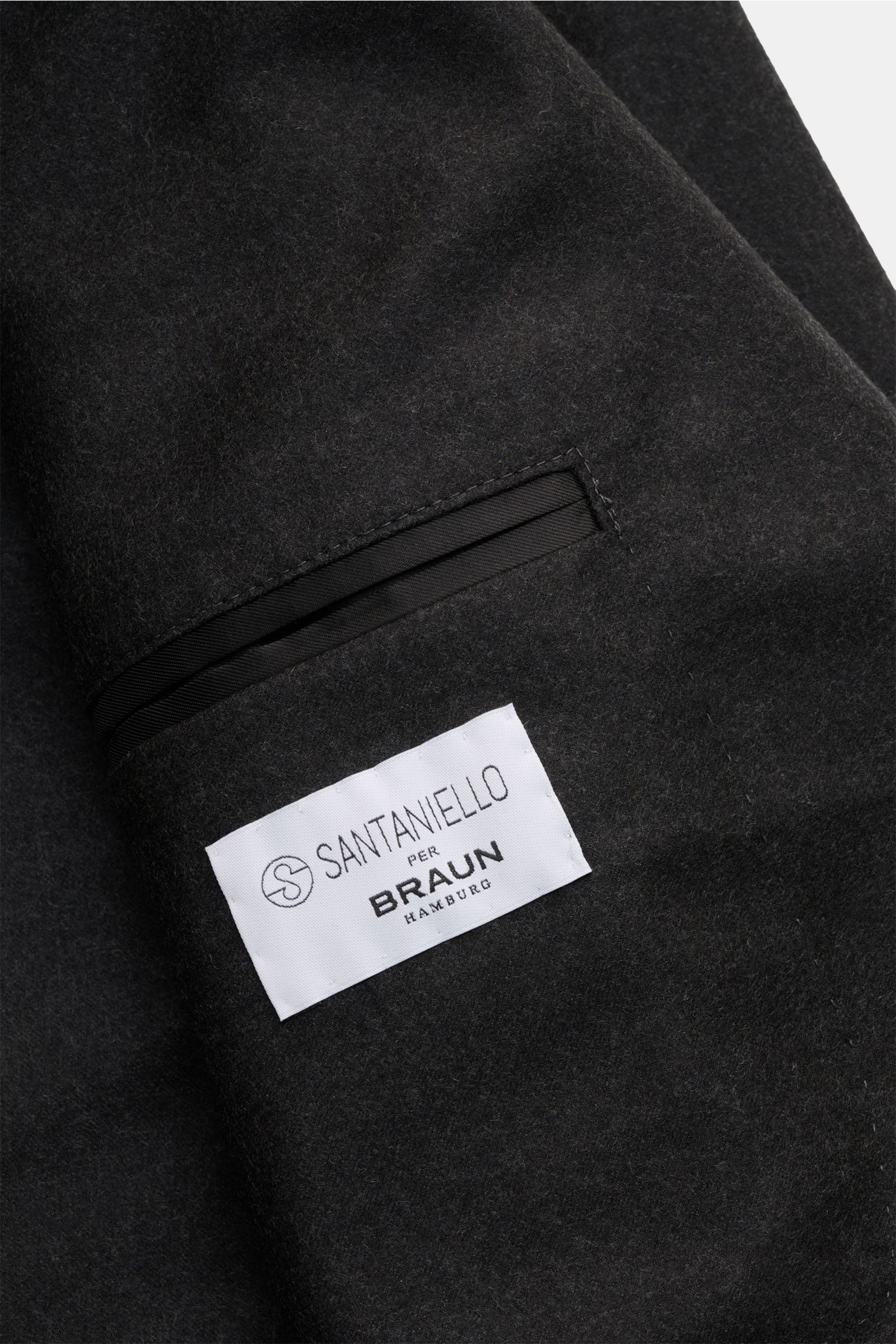 Santaniello Anzug dunkelgrau meliert