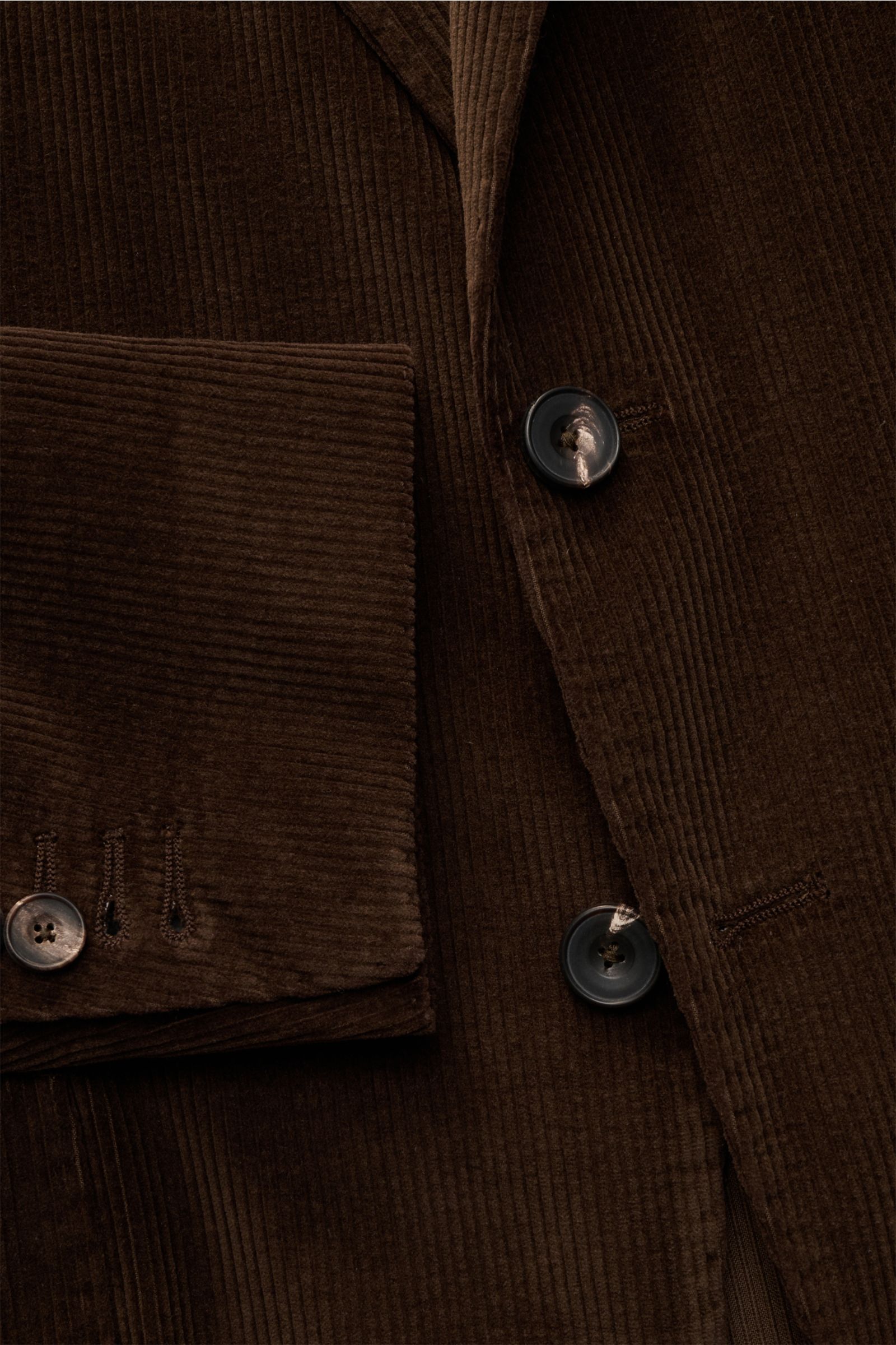 Santaniello Cordanzug dunkelbraun