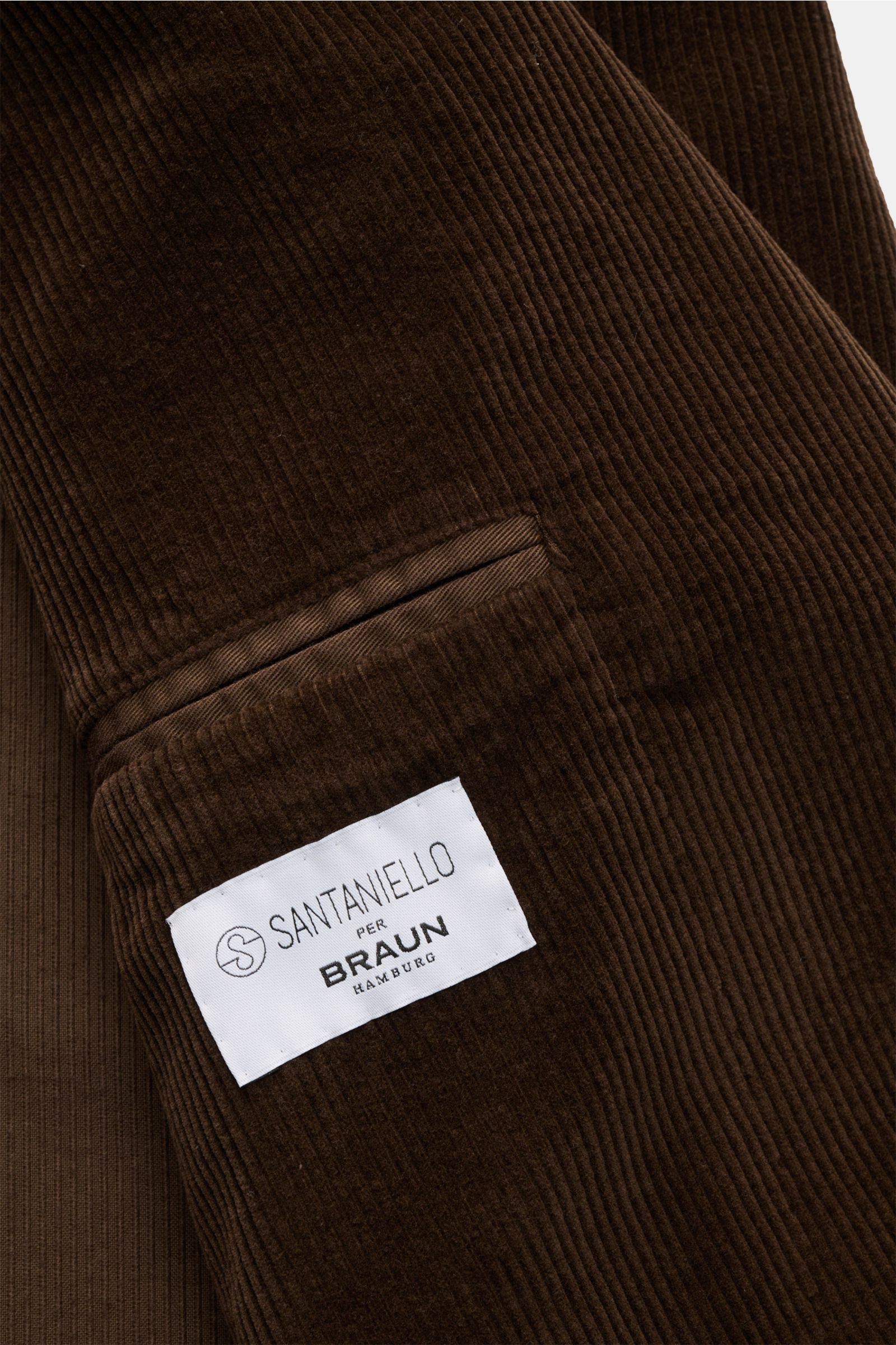 Santaniello Cordanzug dunkelbraun