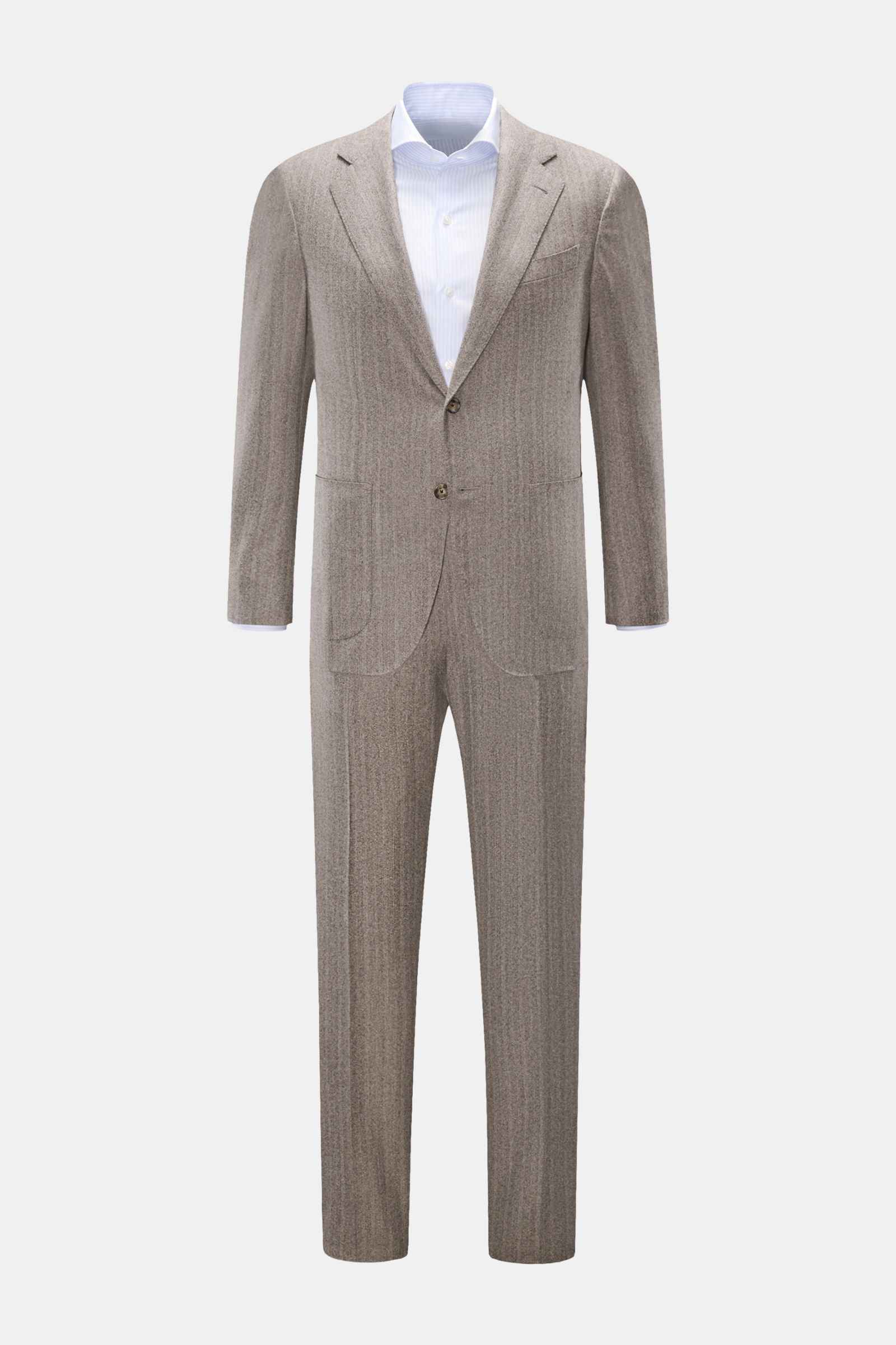 Caruso Anzug 'Aida' graubraun meliert