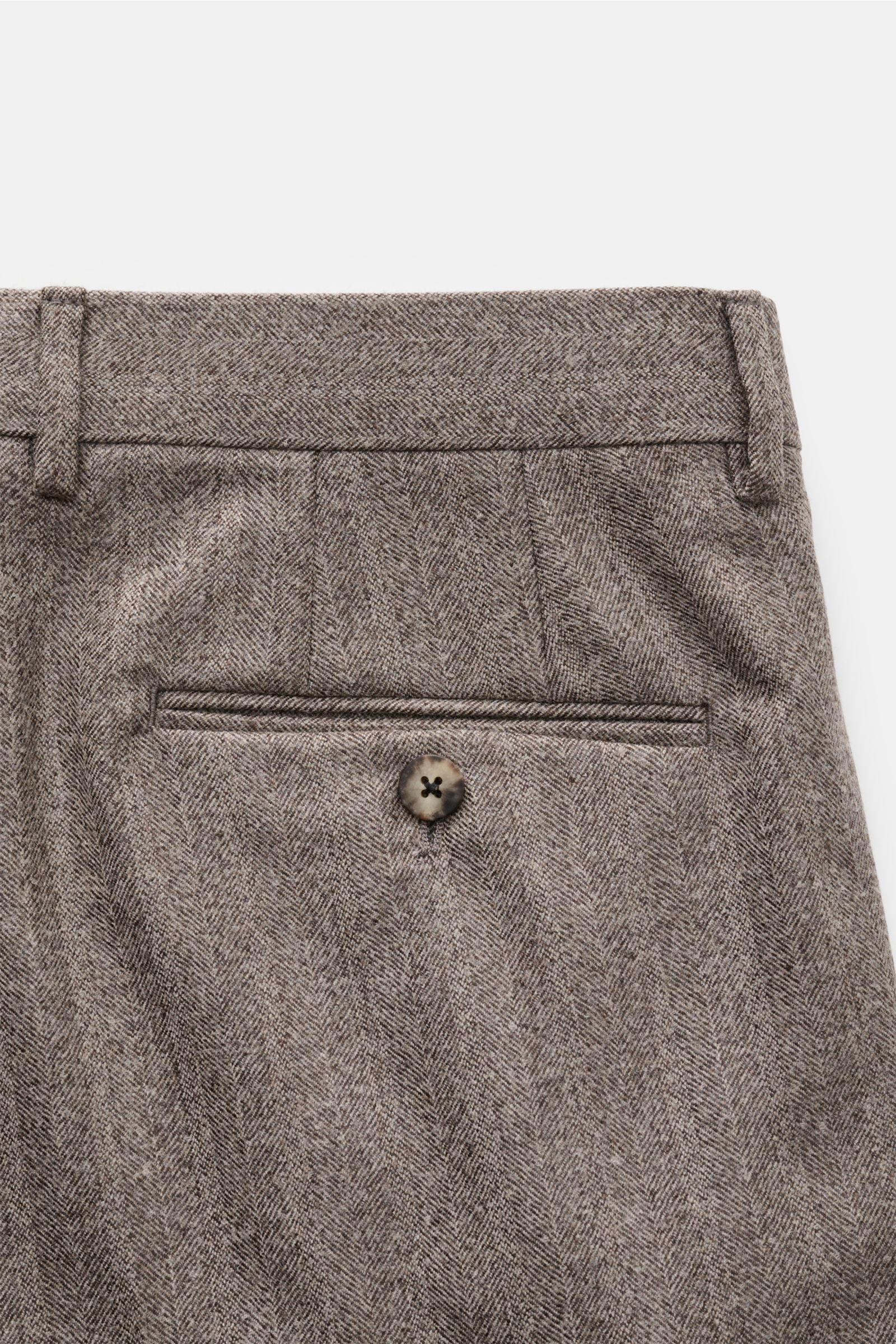 Caruso Anzug 'Aida' graubraun meliert