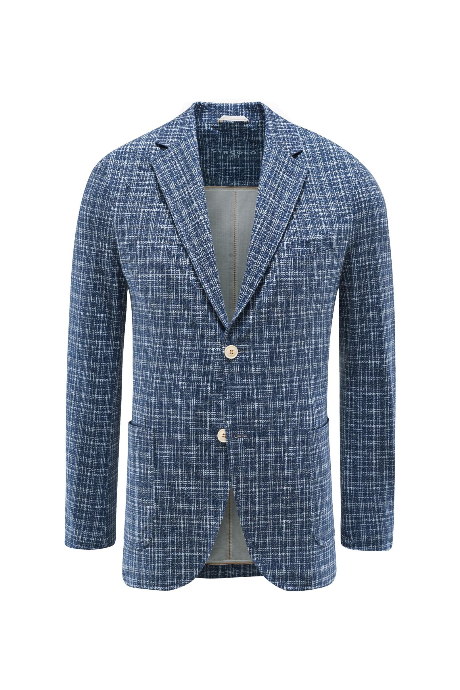 Jersey jacket 'Giacca' blue checked