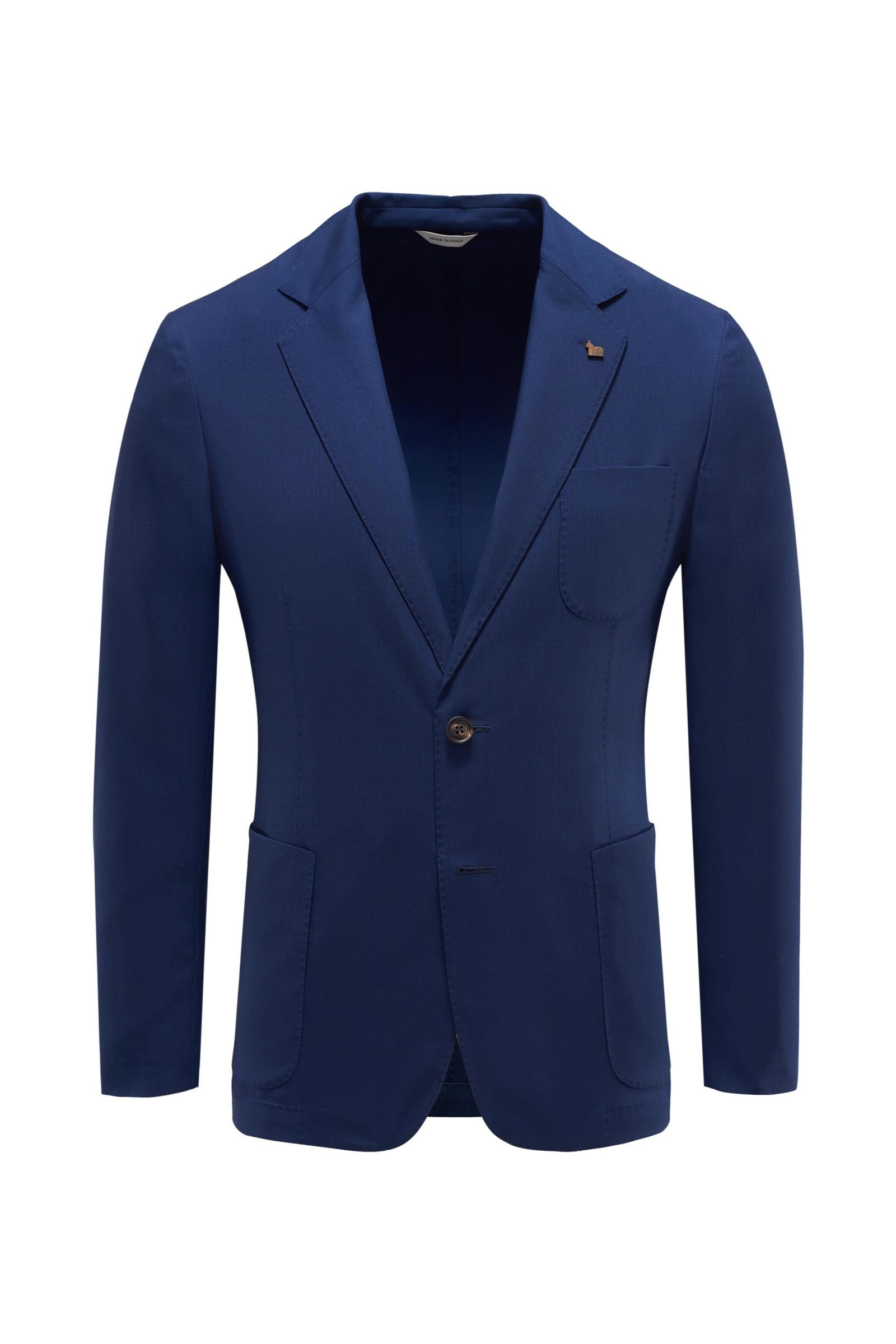 Cashmere smart-casual jacket dark blue