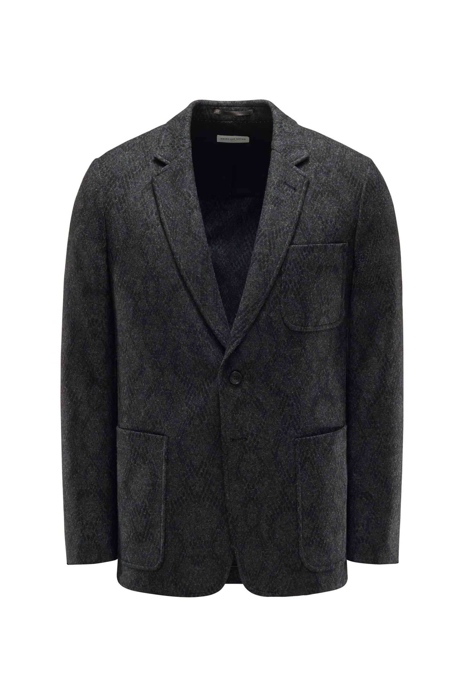 Smart-casual jacket 'Brody' anthracite patterned